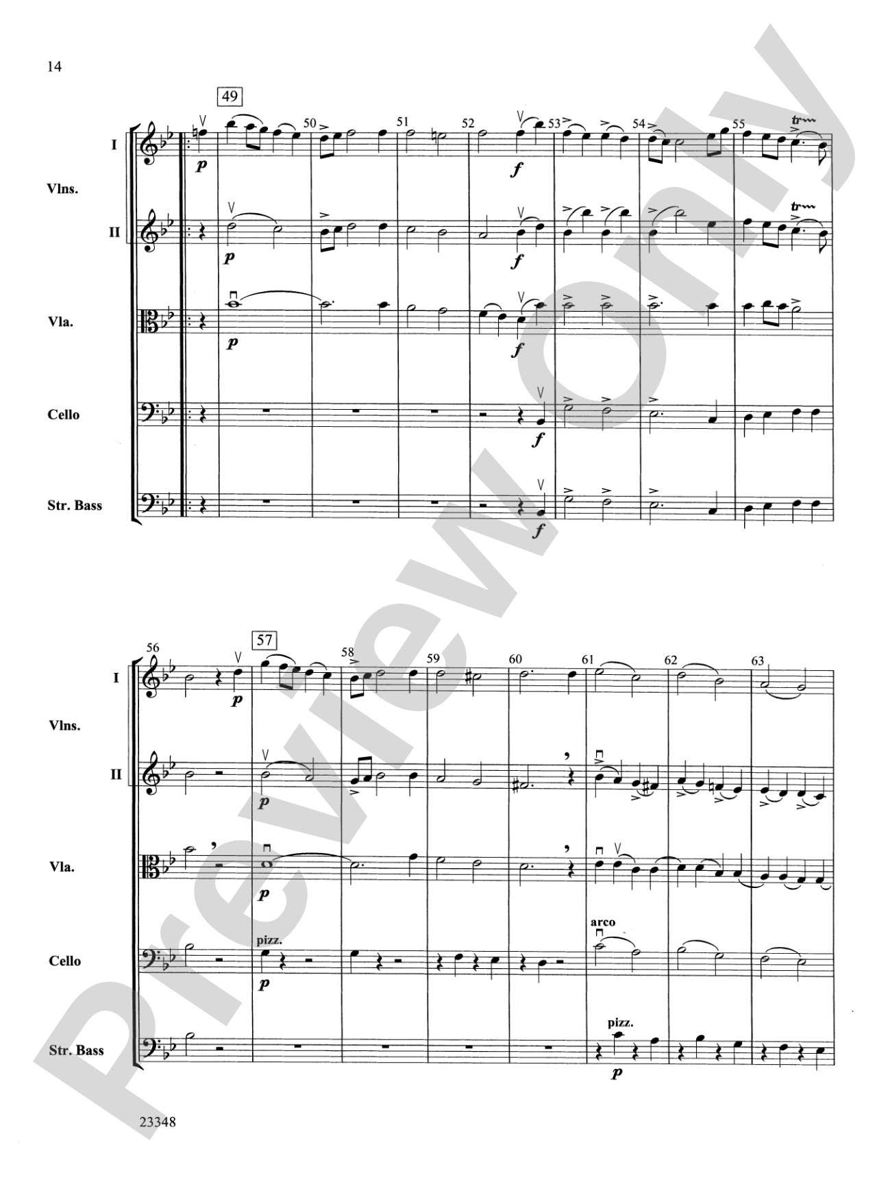 Air and Rigaudon: String Orchestra Conductor Score & Parts