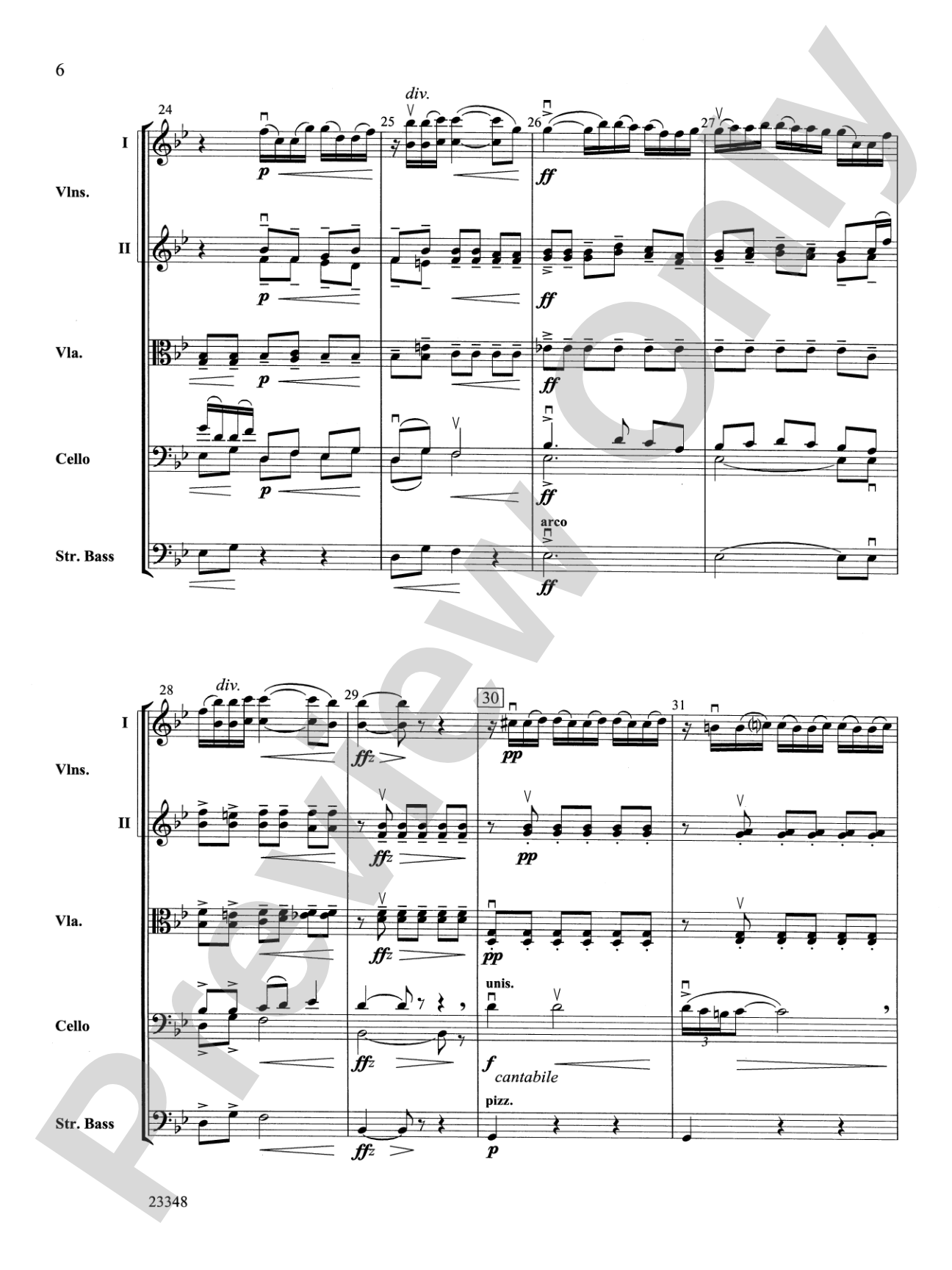 Air and Rigaudon: String Orchestra Conductor Score & Parts