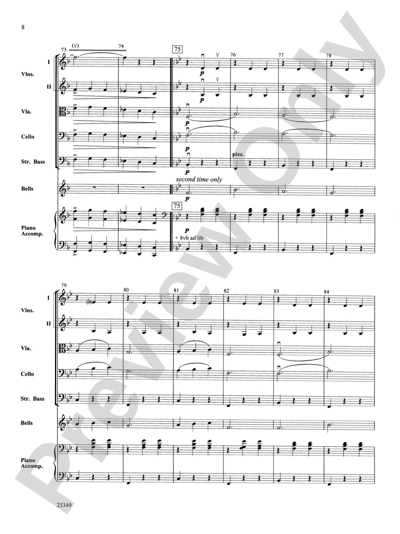 Roses from the South Waltzes: String Orchestra Conductor Score & Parts