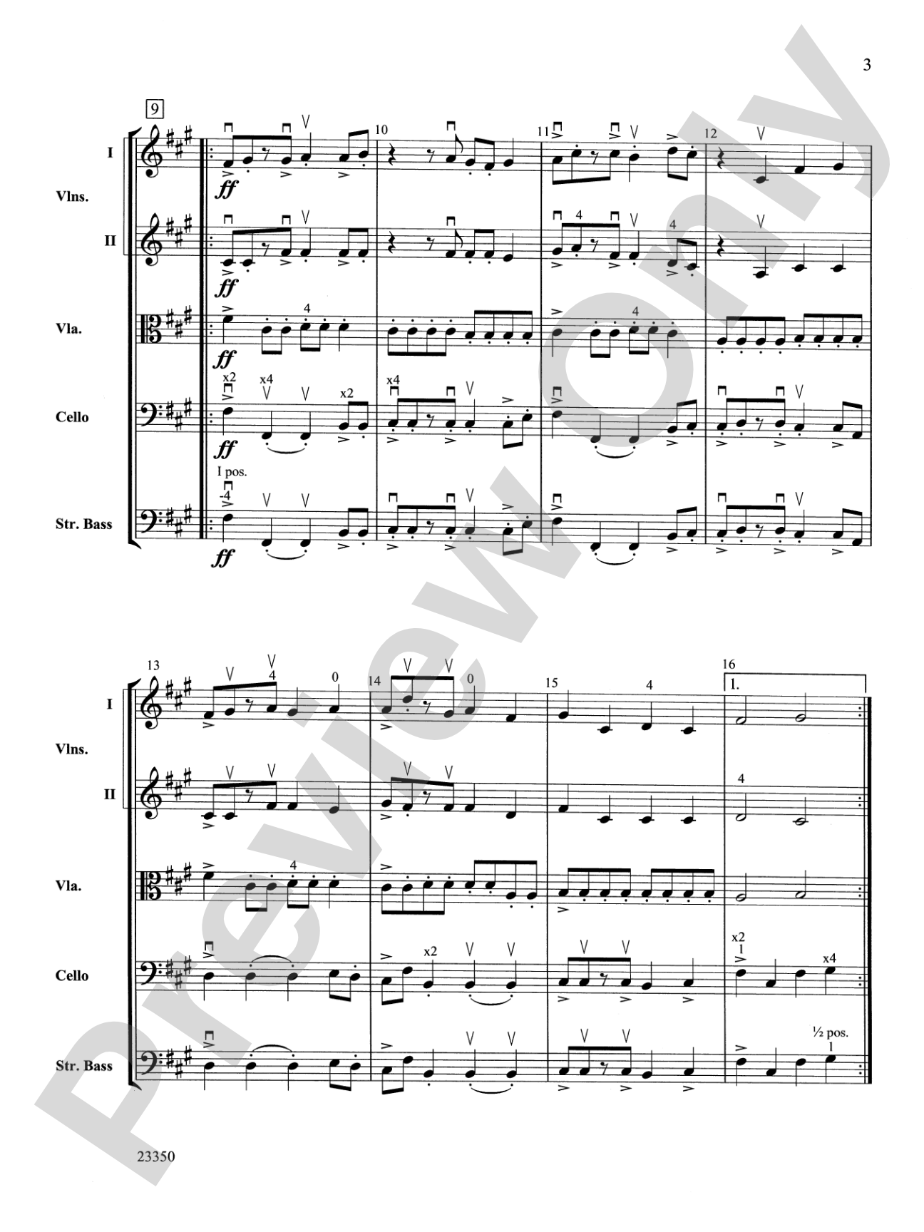 Elementals: String Orchestra Conductor Score & Parts
