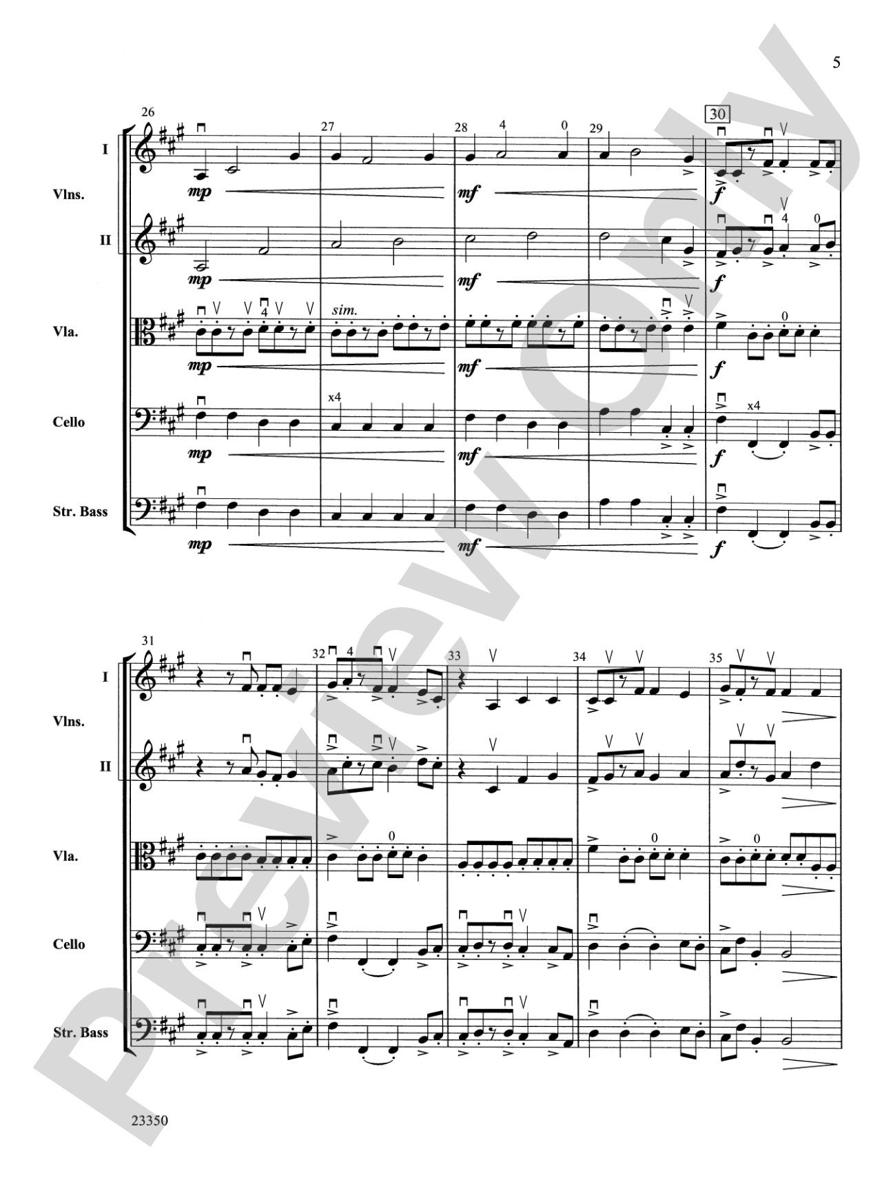 Elementals: String Orchestra Conductor Score & Parts