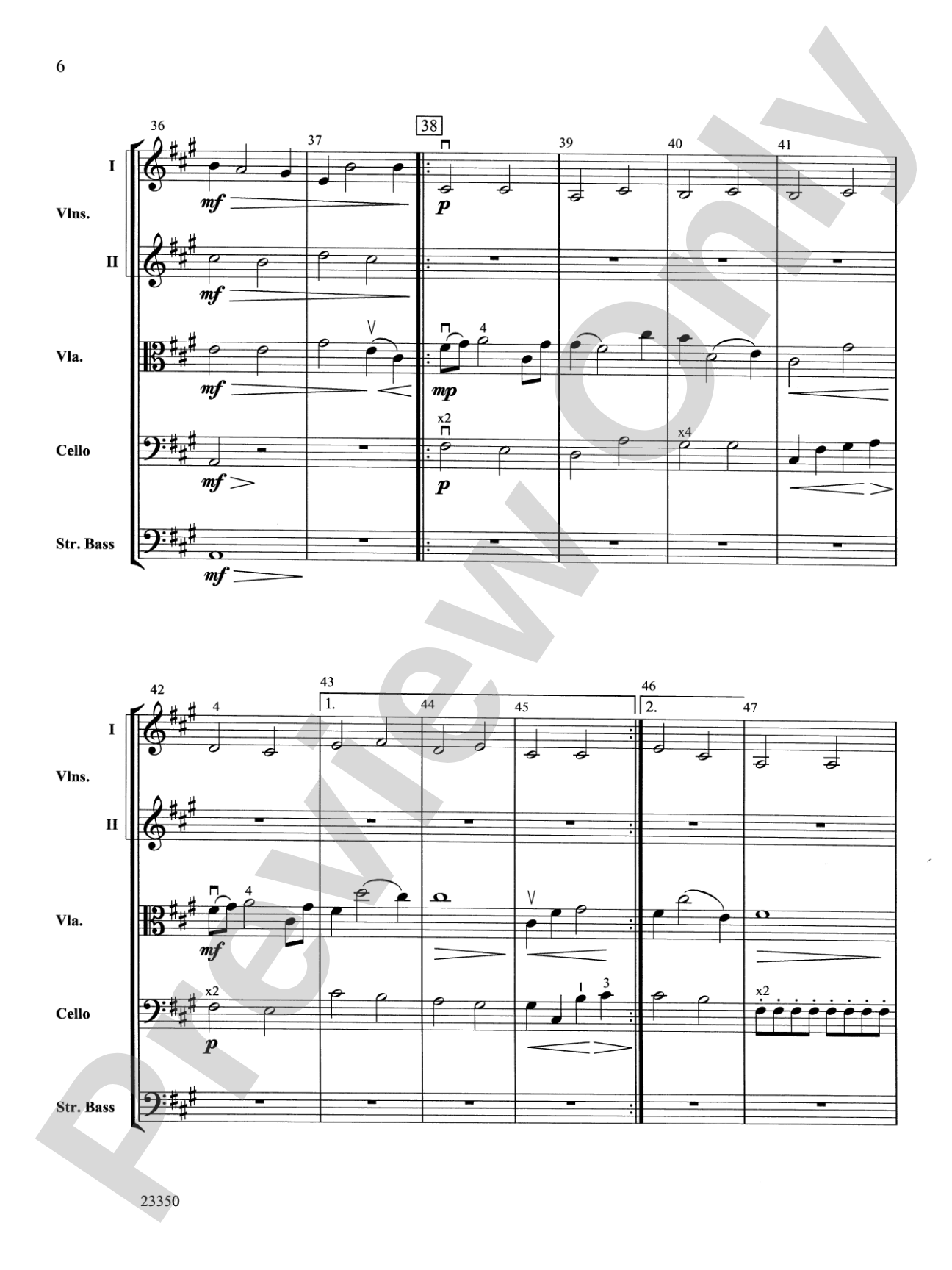 Elementals: String Orchestra Conductor Score & Parts