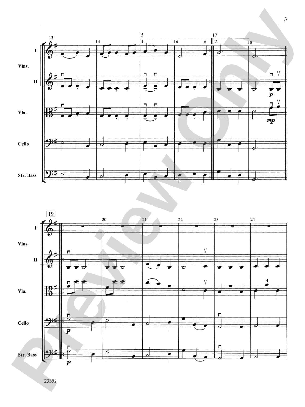 A Postcard from Tuscany: String Orchestra Conductor Score & Parts