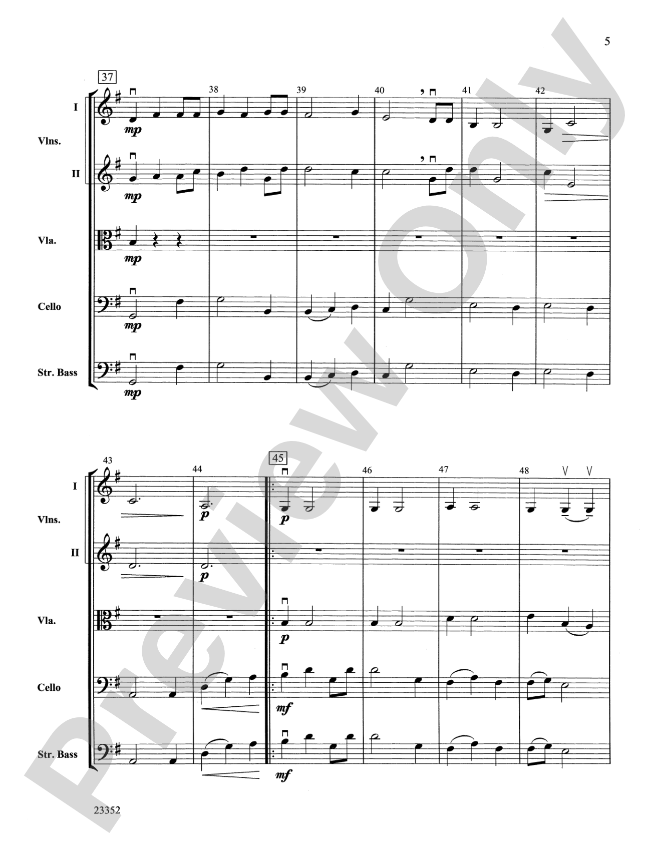 A Postcard from Tuscany: String Orchestra Conductor Score & Parts