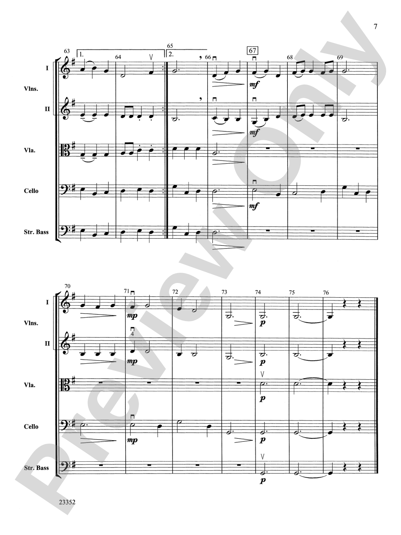 A Postcard from Tuscany: String Orchestra Conductor Score & Parts
