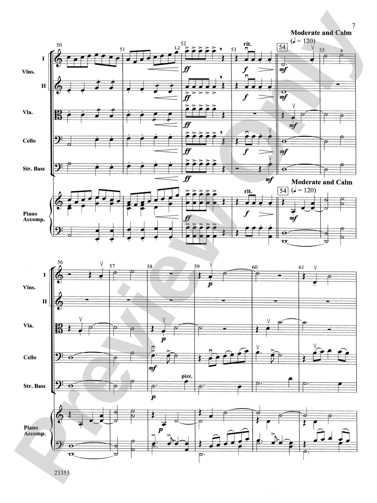 Conquistador!: String Orchestra Conductor Score & Parts