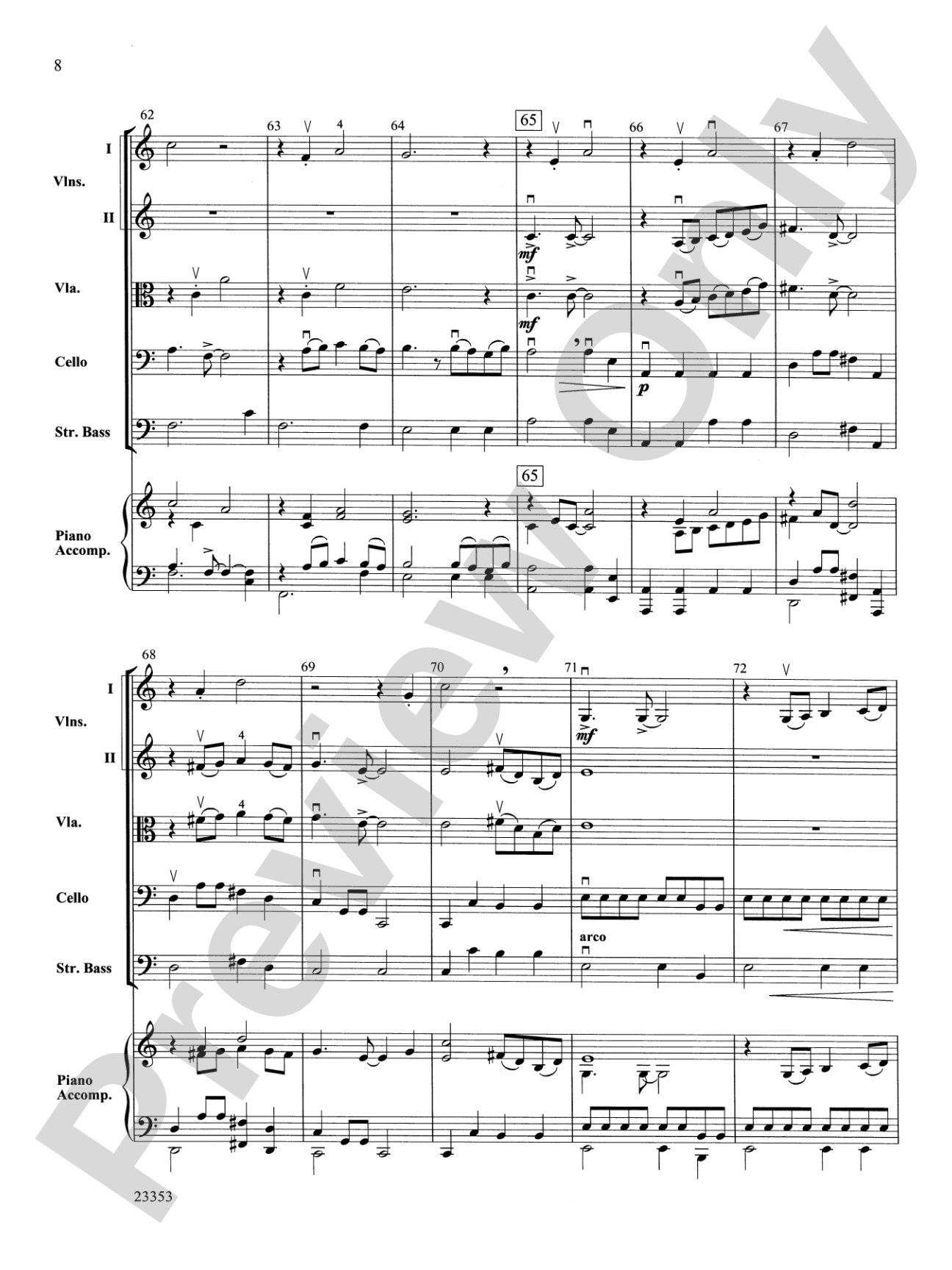 Conquistador!: String Orchestra Conductor Score & Parts