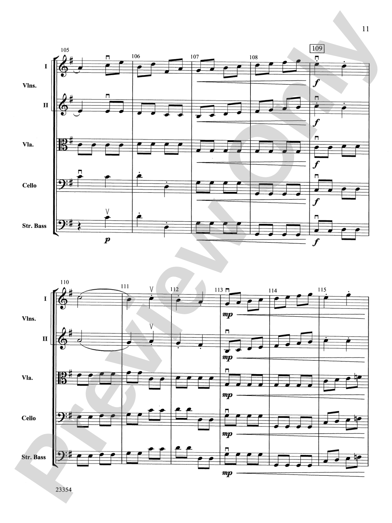Symphony No. 8: String Orchestra Conductor Score & Parts
