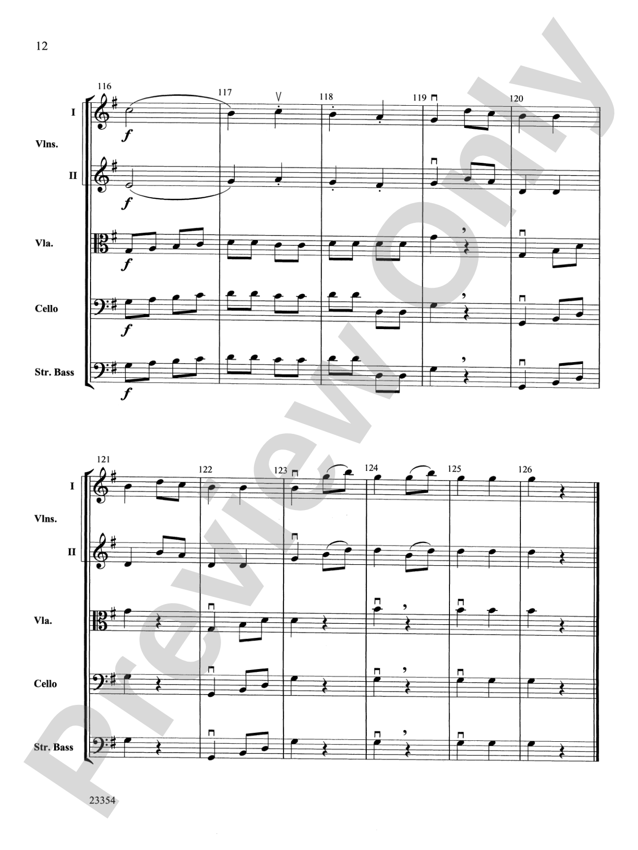 Symphony No. 8: String Orchestra Conductor Score & Parts