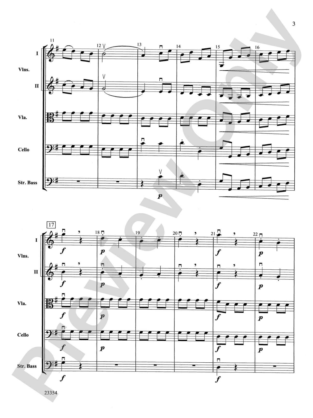 Symphony No. 8: String Orchestra Conductor Score & Parts