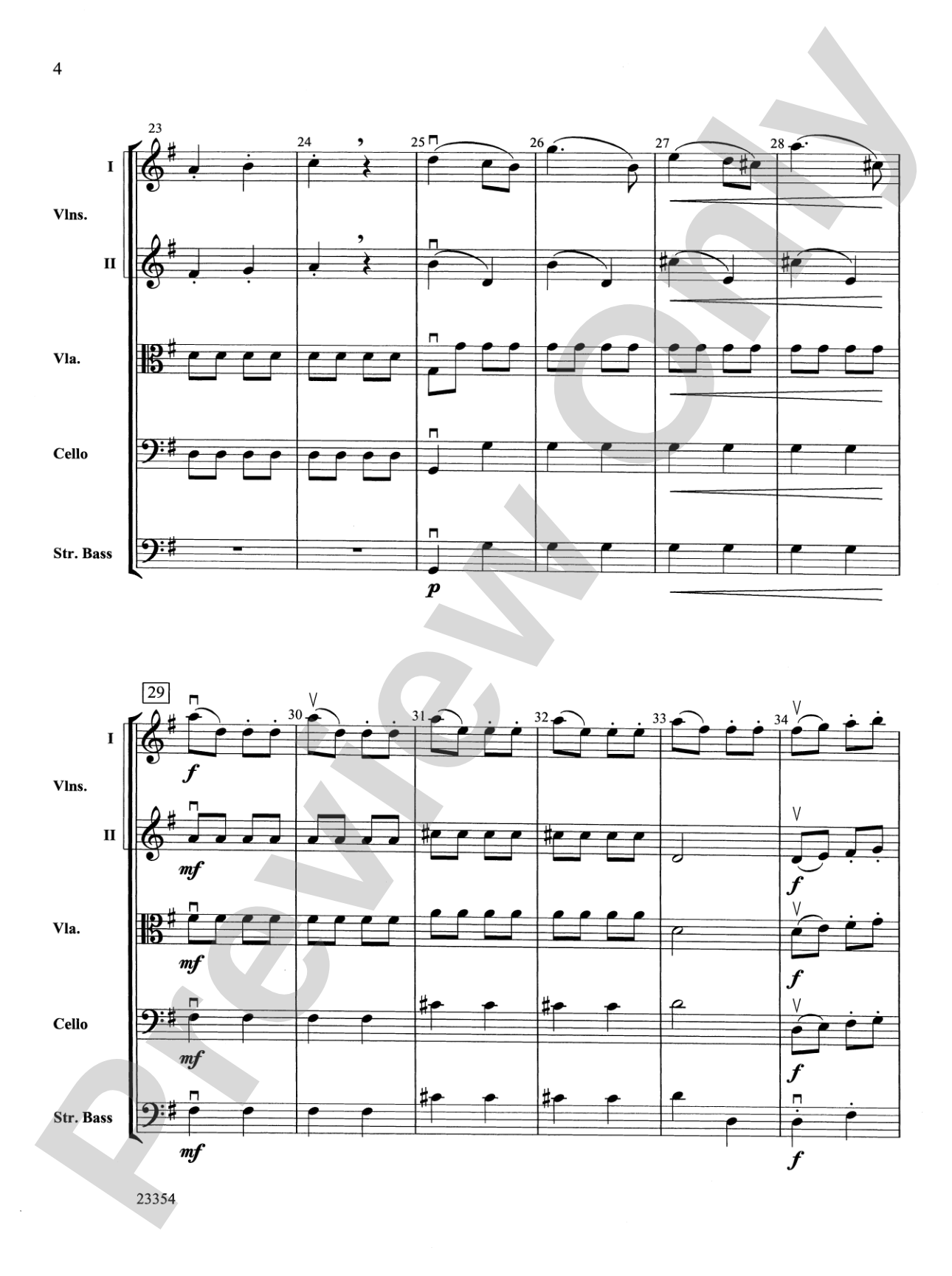 Symphony No. 8: String Orchestra Conductor Score & Parts