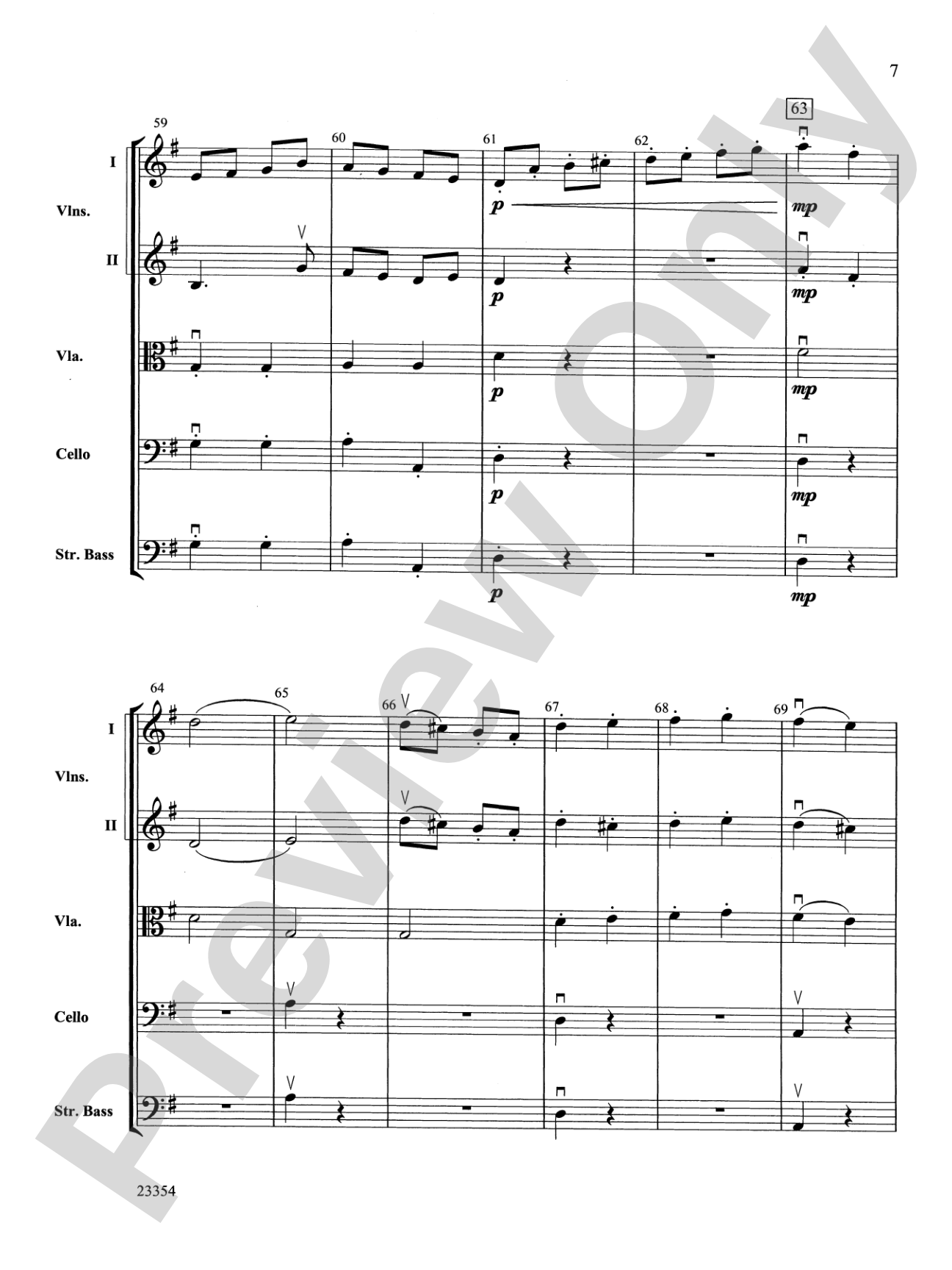Symphony No. 8: String Orchestra Conductor Score & Parts