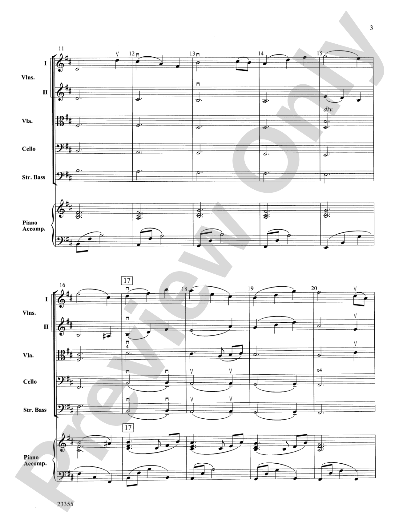 Dreamer's Farewell: String Orchestra Conductor Score & Parts