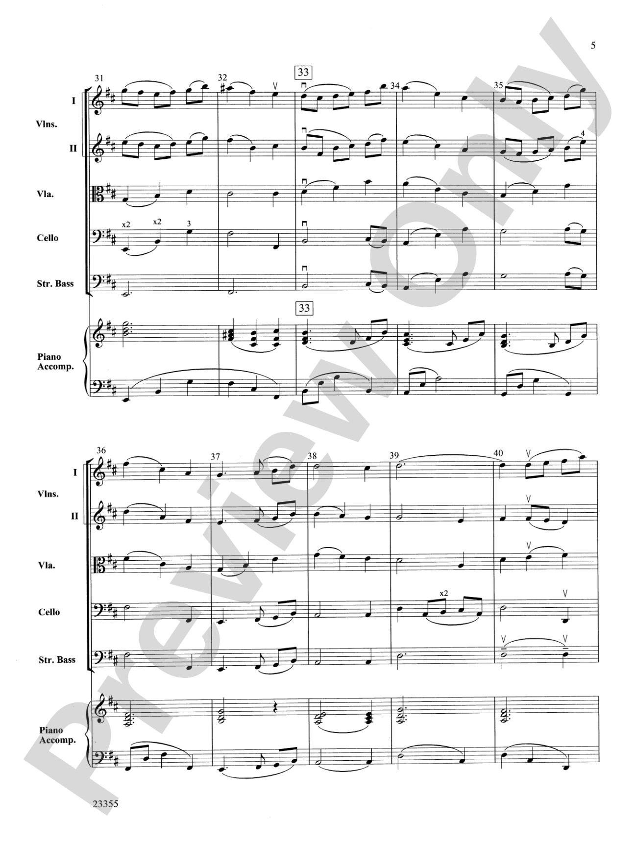 Dreamer's Farewell: String Orchestra Conductor Score & Parts