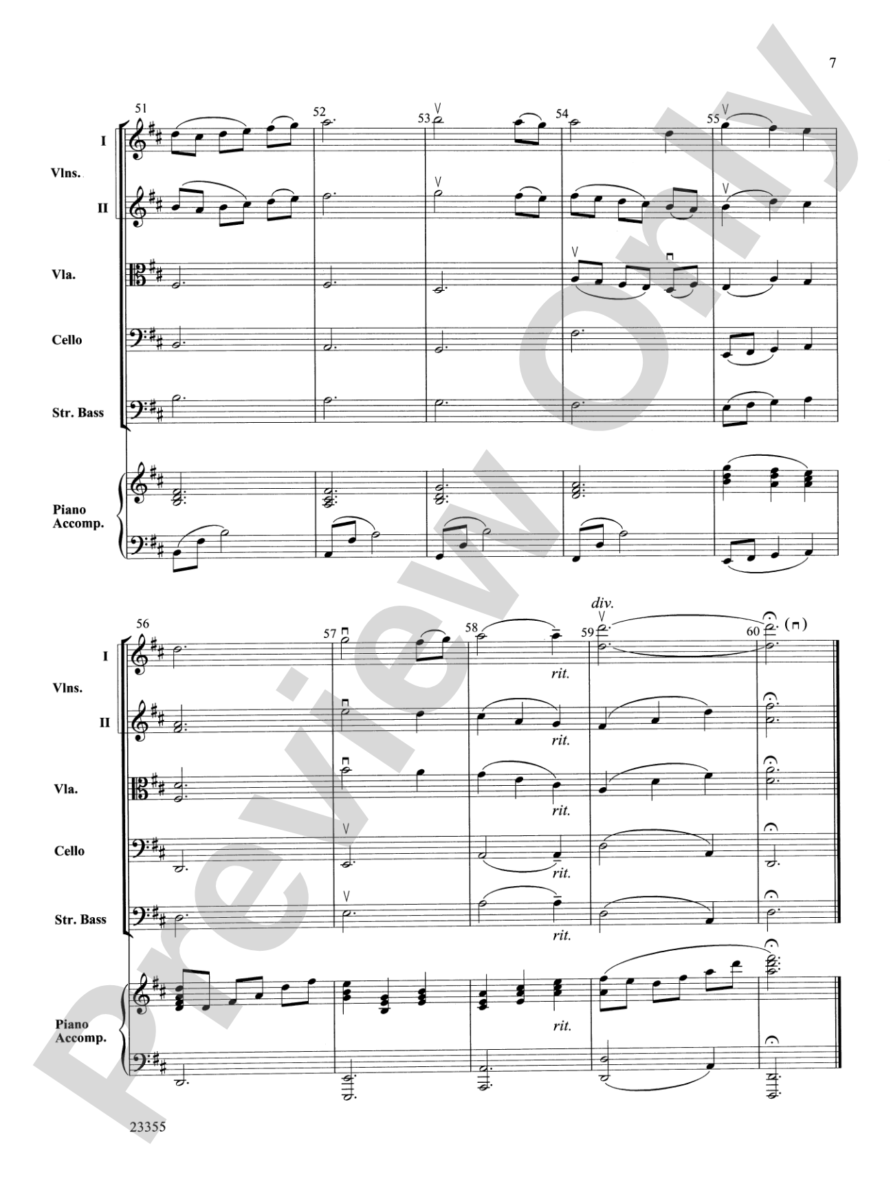 Dreamer's Farewell: String Orchestra Conductor Score & Parts