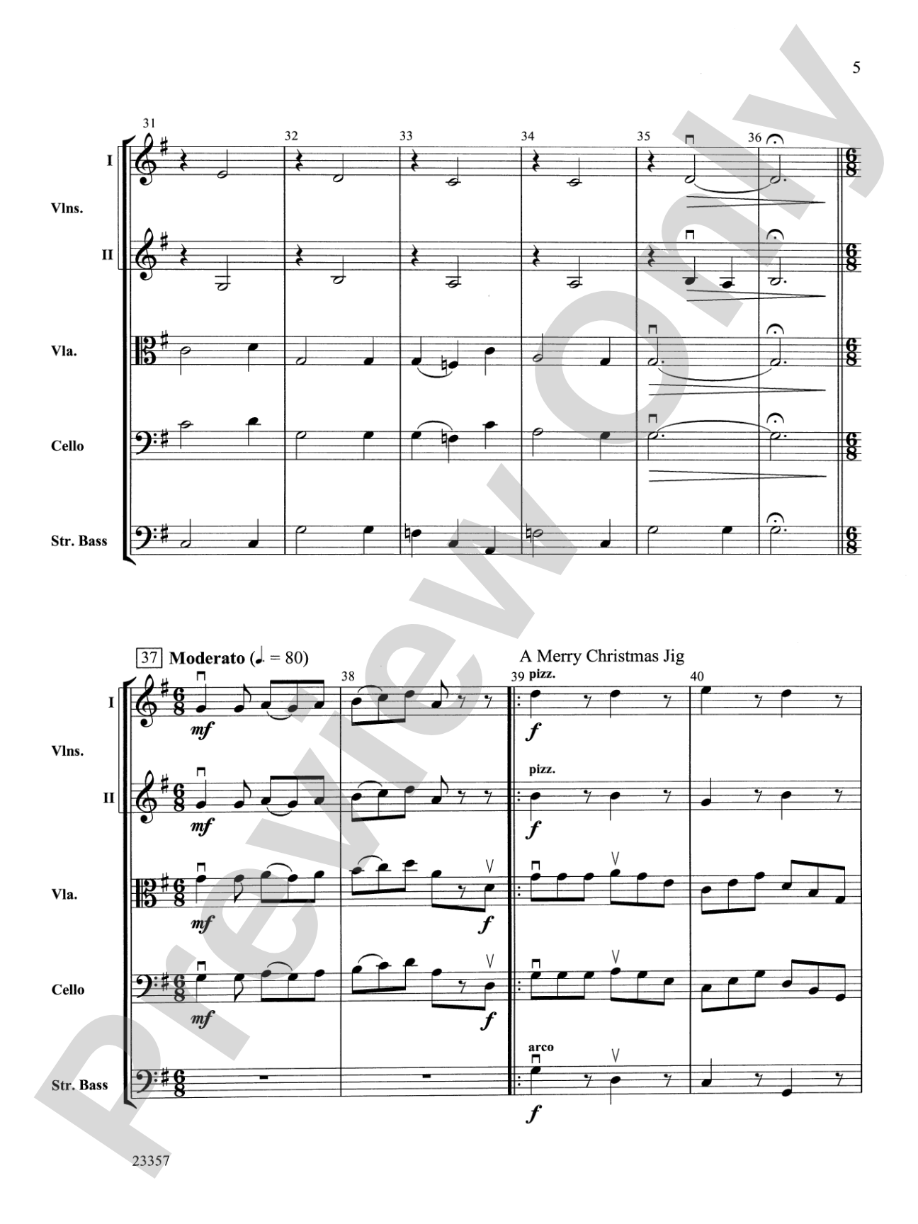 Irish Yuletide: String Orchestra Conductor Score & Parts