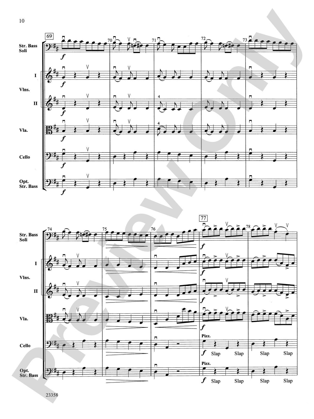 Bass-ically Bluegrass: String Orchestra Conductor Score & Parts