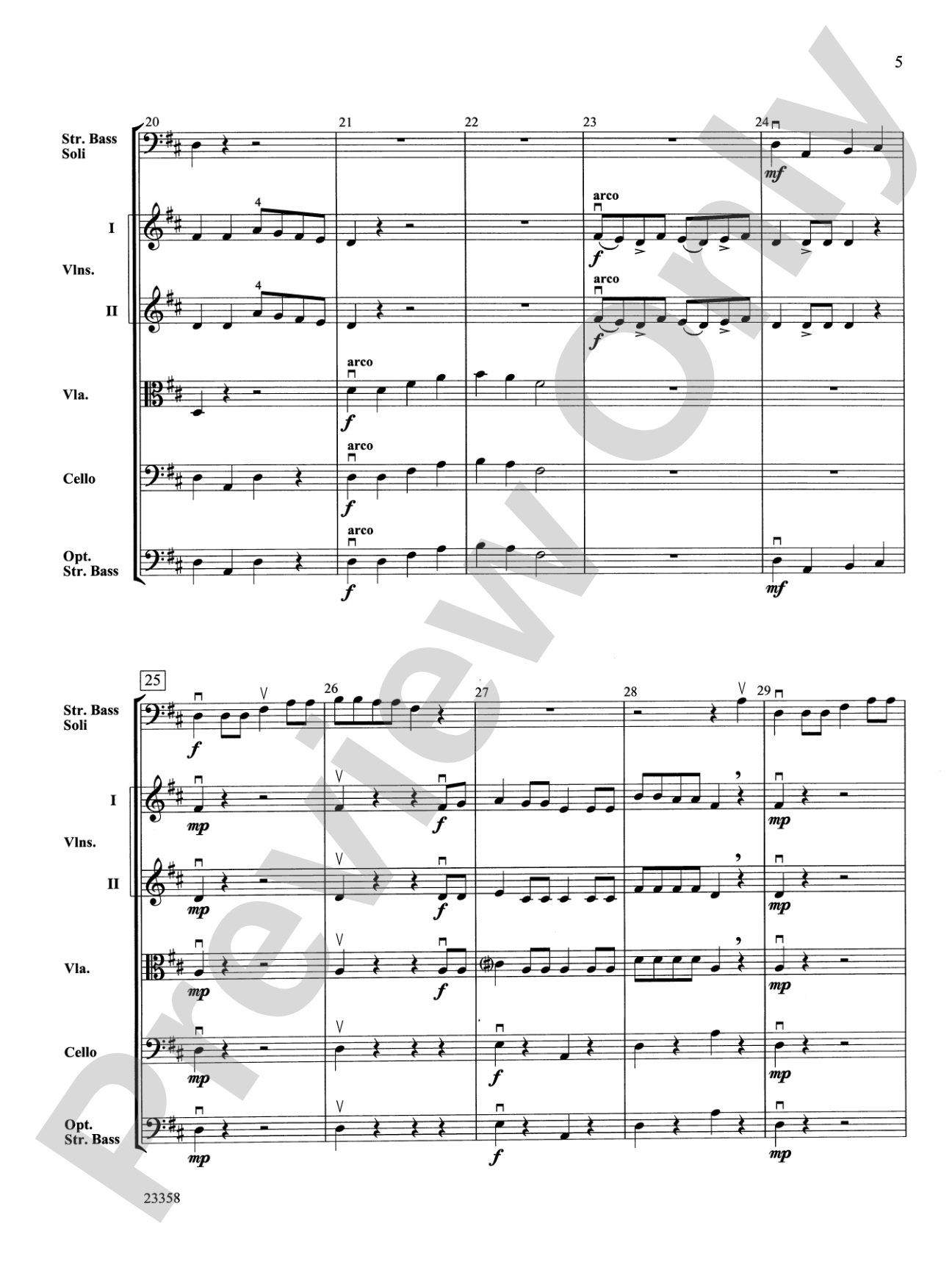 Bass-ically Bluegrass: String Orchestra Conductor Score & Parts
