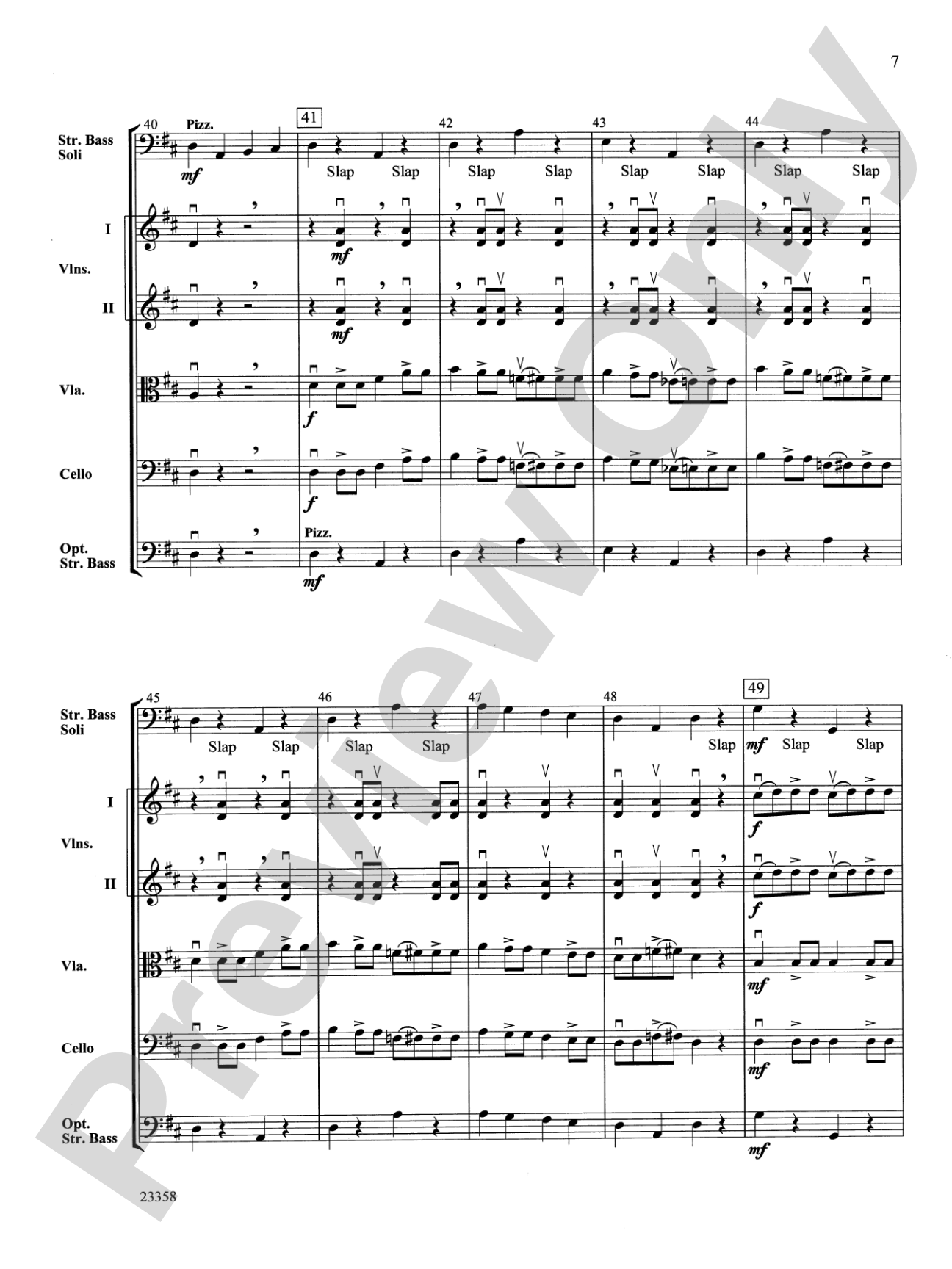 Bass-ically Bluegrass: String Orchestra Conductor Score & Parts