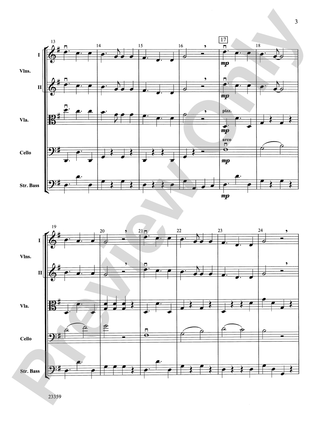 O Desayo: String Orchestra Conductor Score & Parts