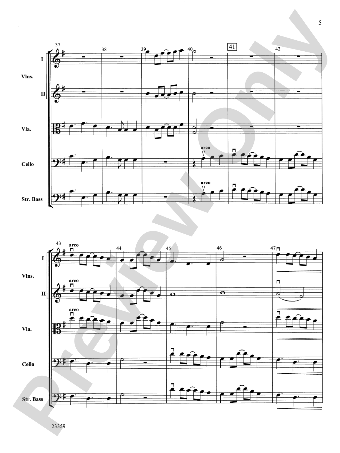 O Desayo: String Orchestra Conductor Score & Parts