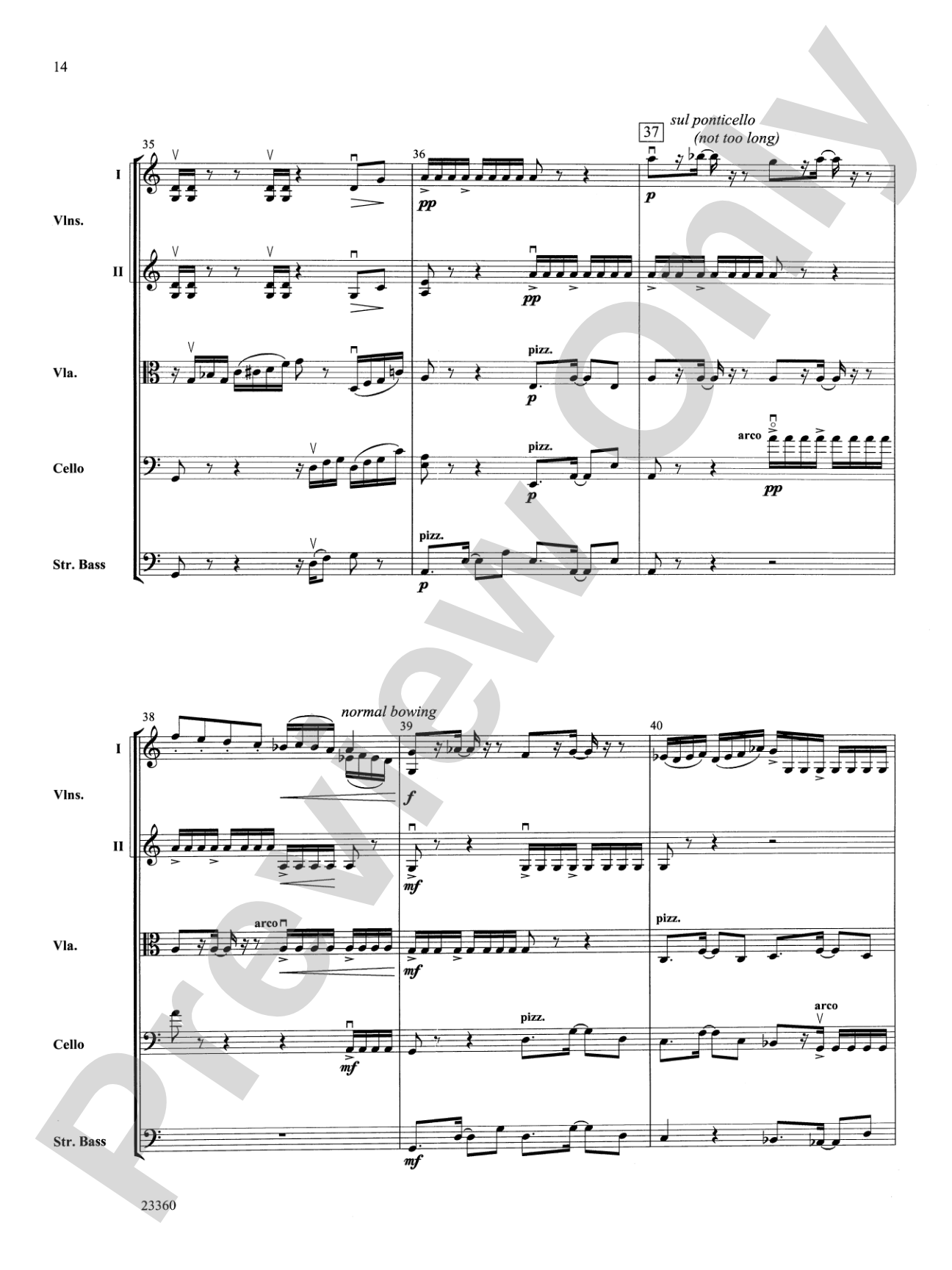 Folk Tune Air and Fiddler's Fury: String Orchestra Conductor Score & Parts