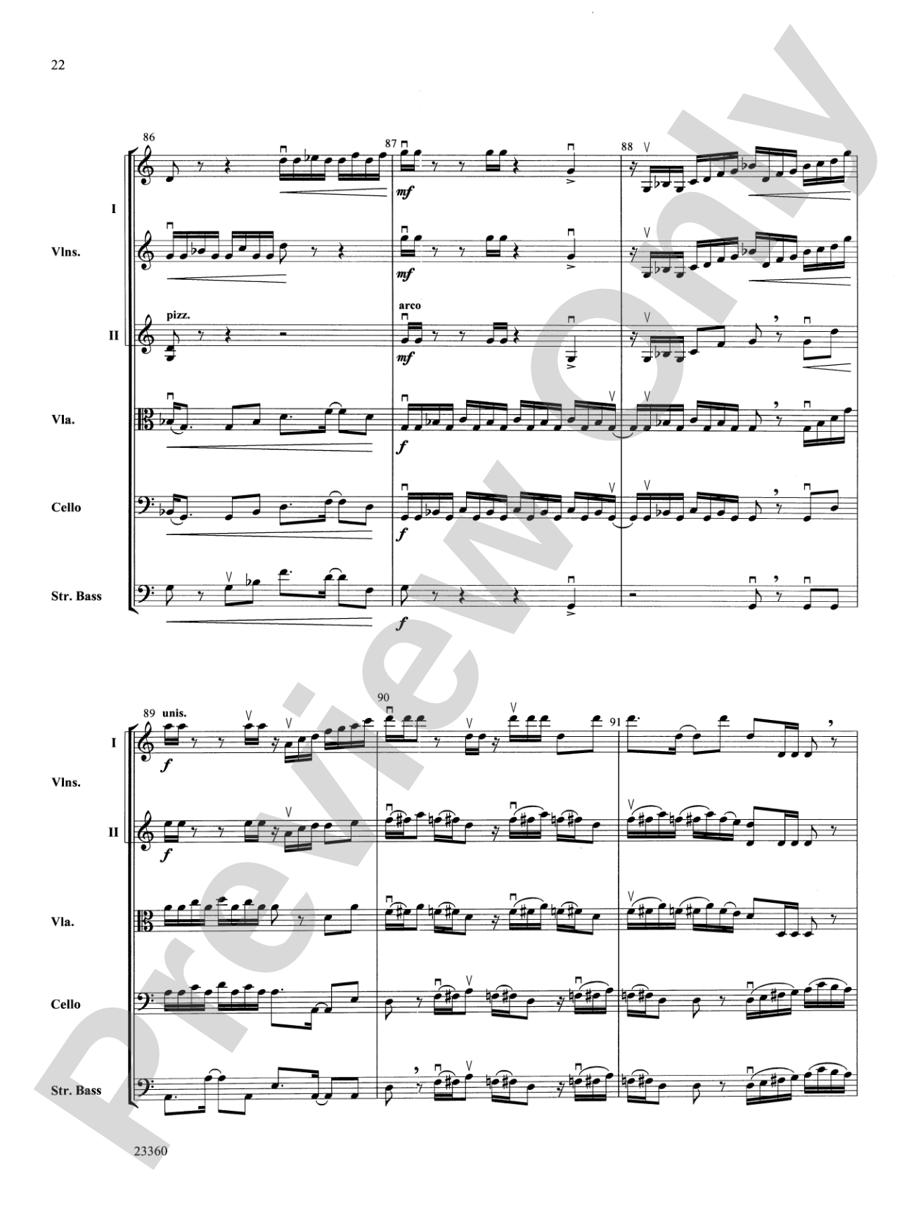 Folk Tune Air and Fiddler's Fury: String Orchestra Conductor Score & Parts