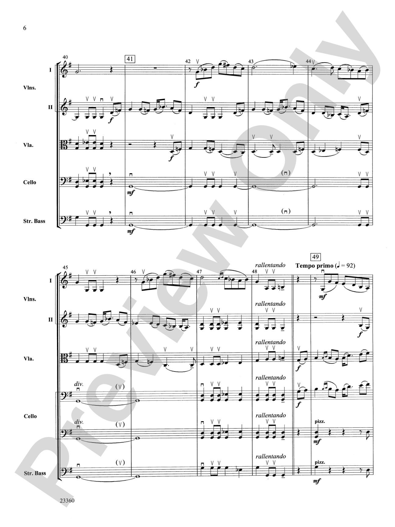 Folk Tune Air and Fiddler's Fury: String Orchestra Conductor Score & Parts