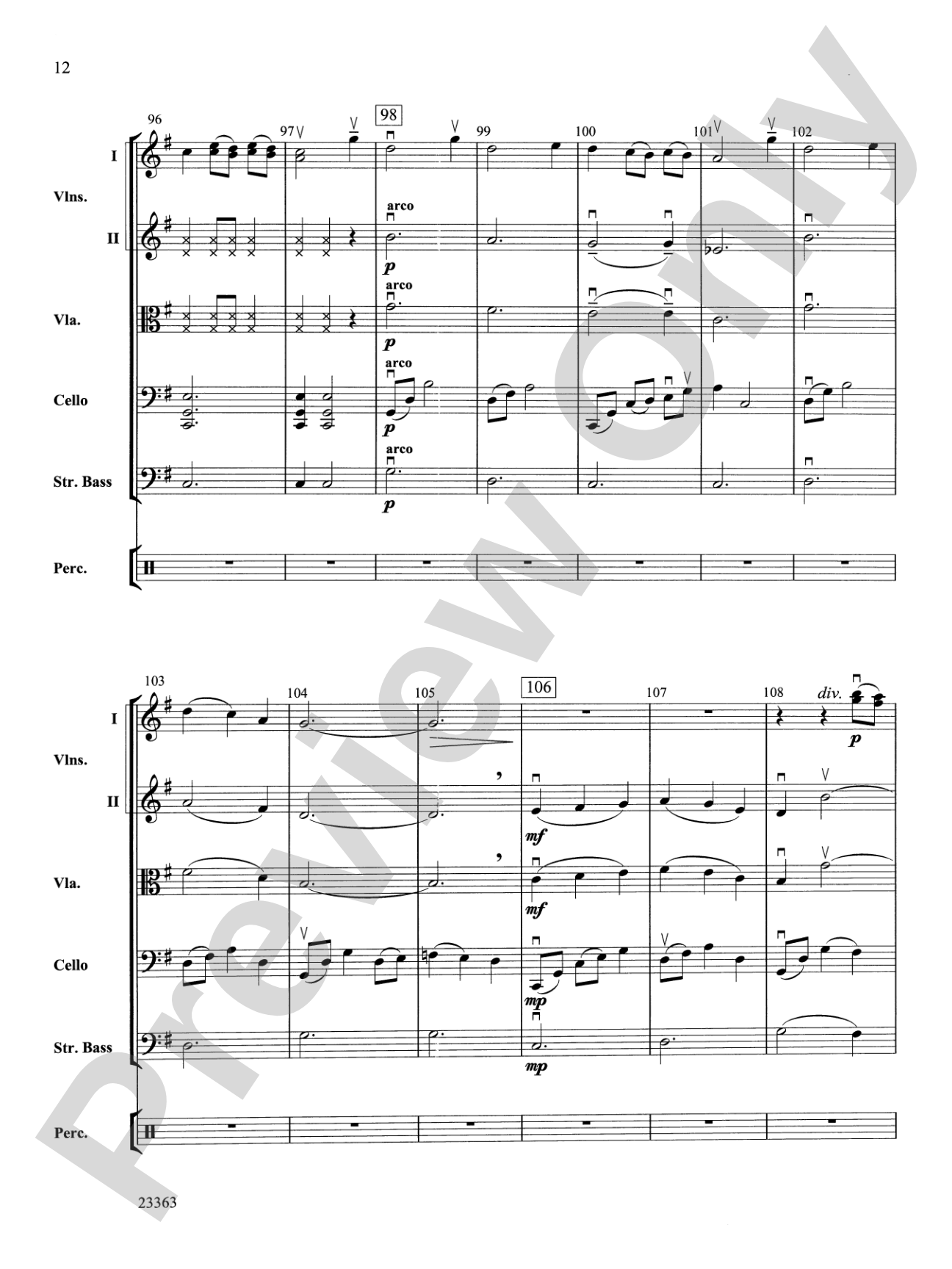 El dia de los Muertos: String Orchestra Conductor Score & Parts
