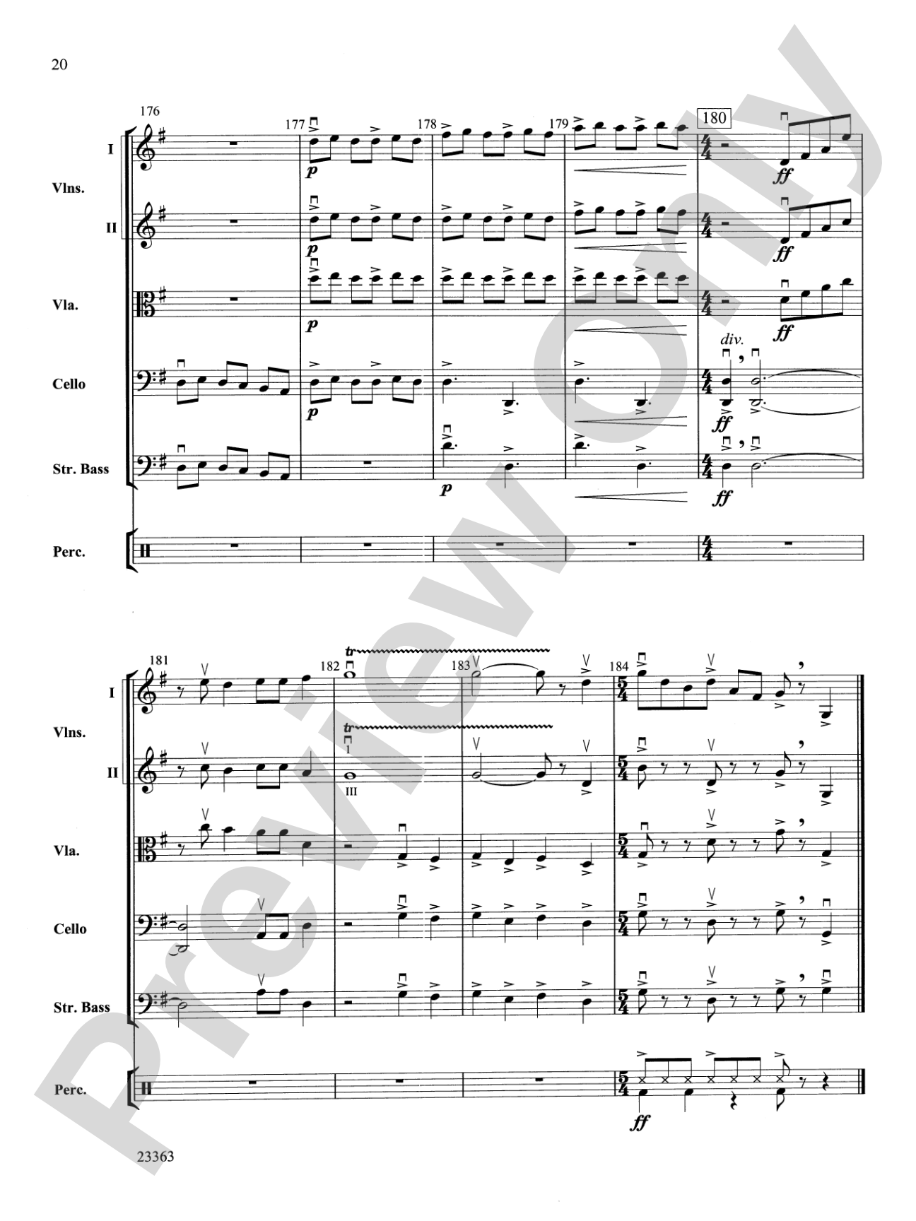 El dia de los Muertos: String Orchestra Conductor Score & Parts