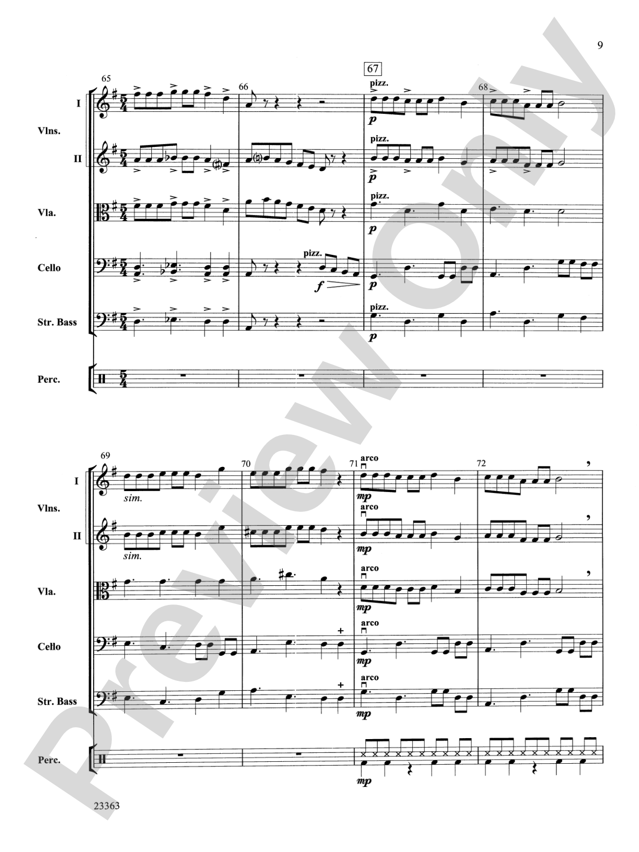 El dia de los Muertos: String Orchestra Conductor Score & Parts