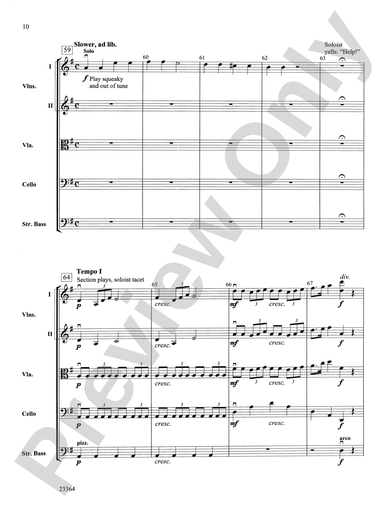 The Adventures of "Stringman": String Orchestra Conductor Score & Parts