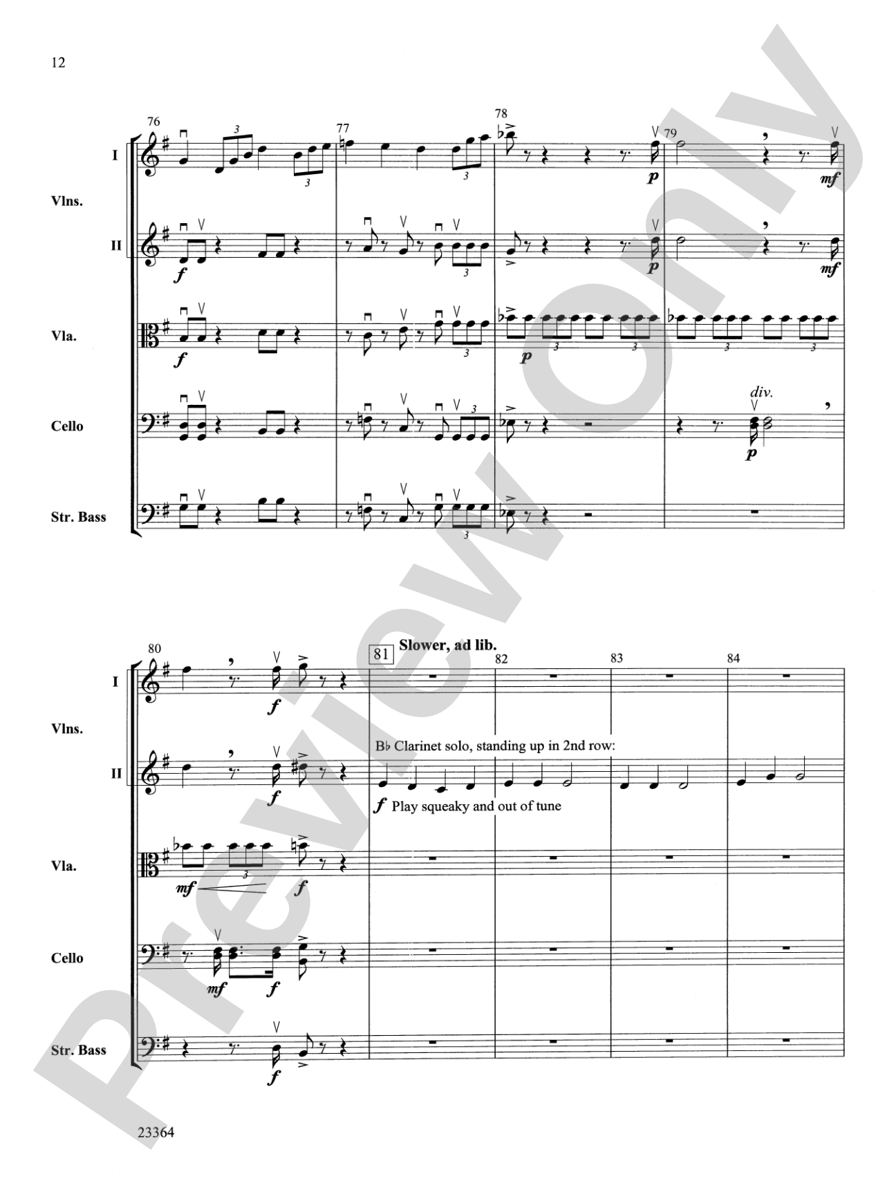 The Adventures of "Stringman": String Orchestra Conductor Score & Parts