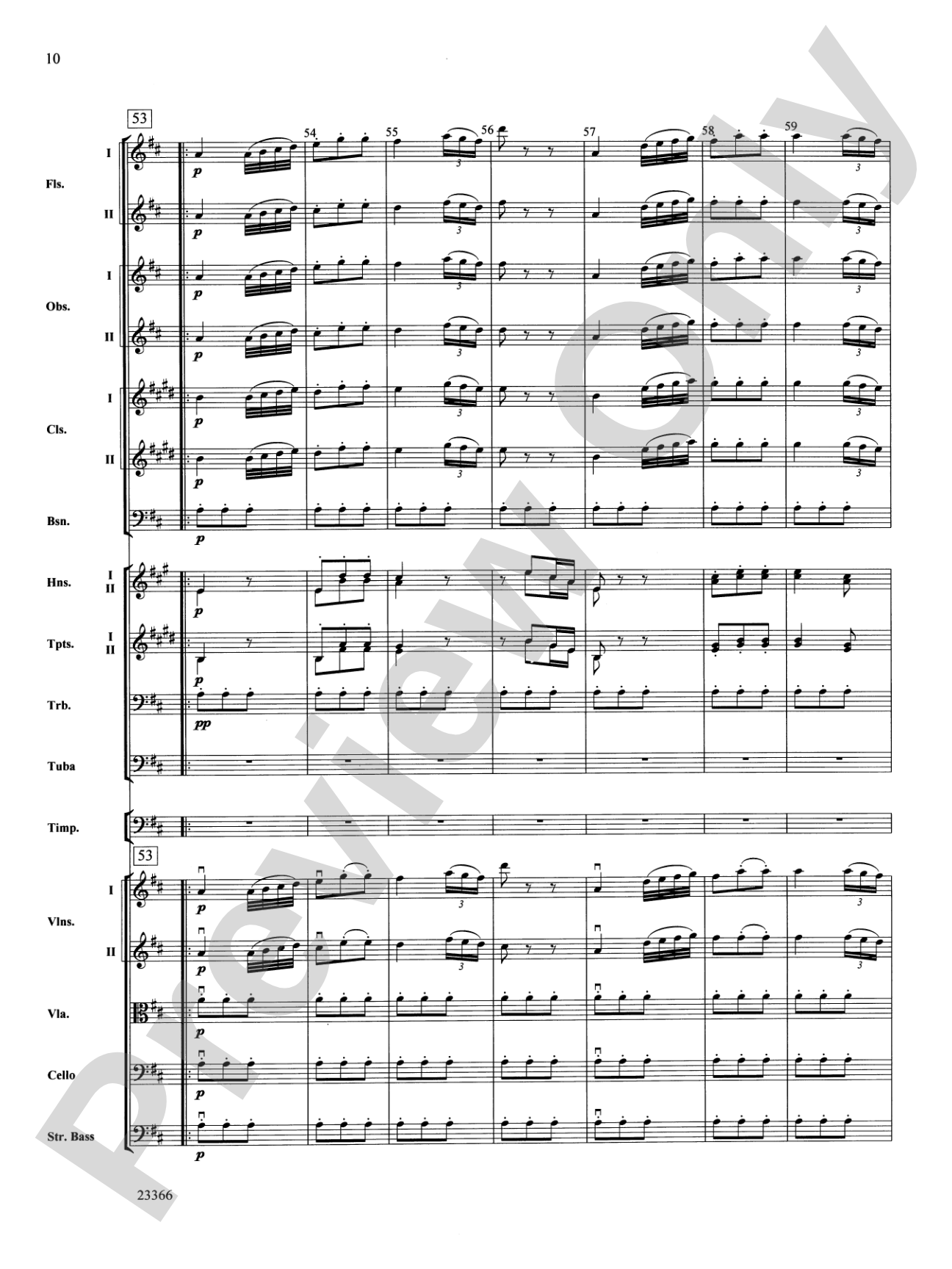 Symphony No. 4 (Third Movement): Full Orchestra Conductor Score & Parts