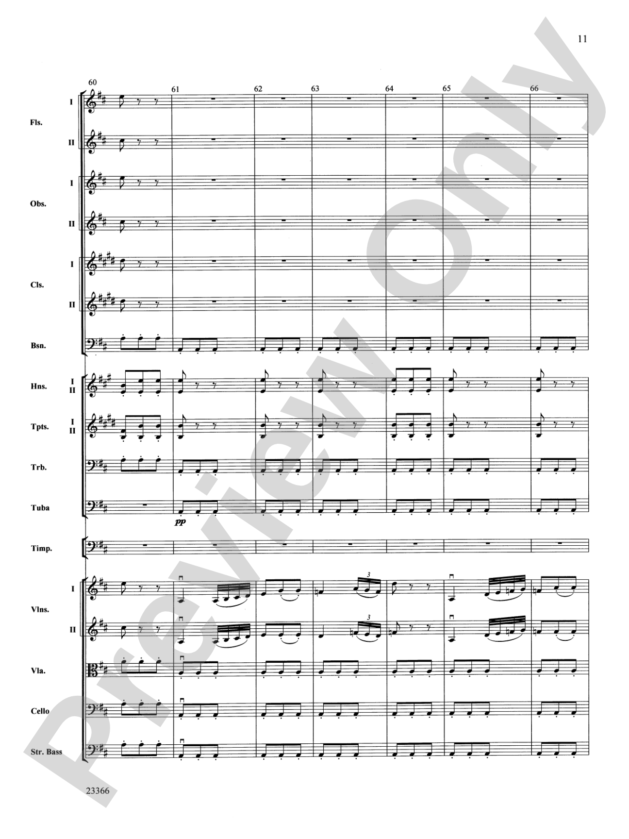 Symphony No. 4 (Third Movement): Full Orchestra Conductor Score & Parts