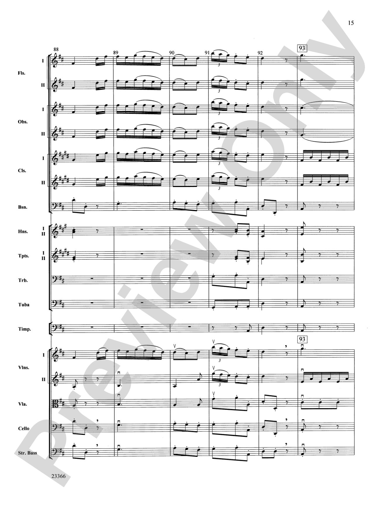 Symphony No. 4 (Third Movement): Full Orchestra Conductor Score & Parts