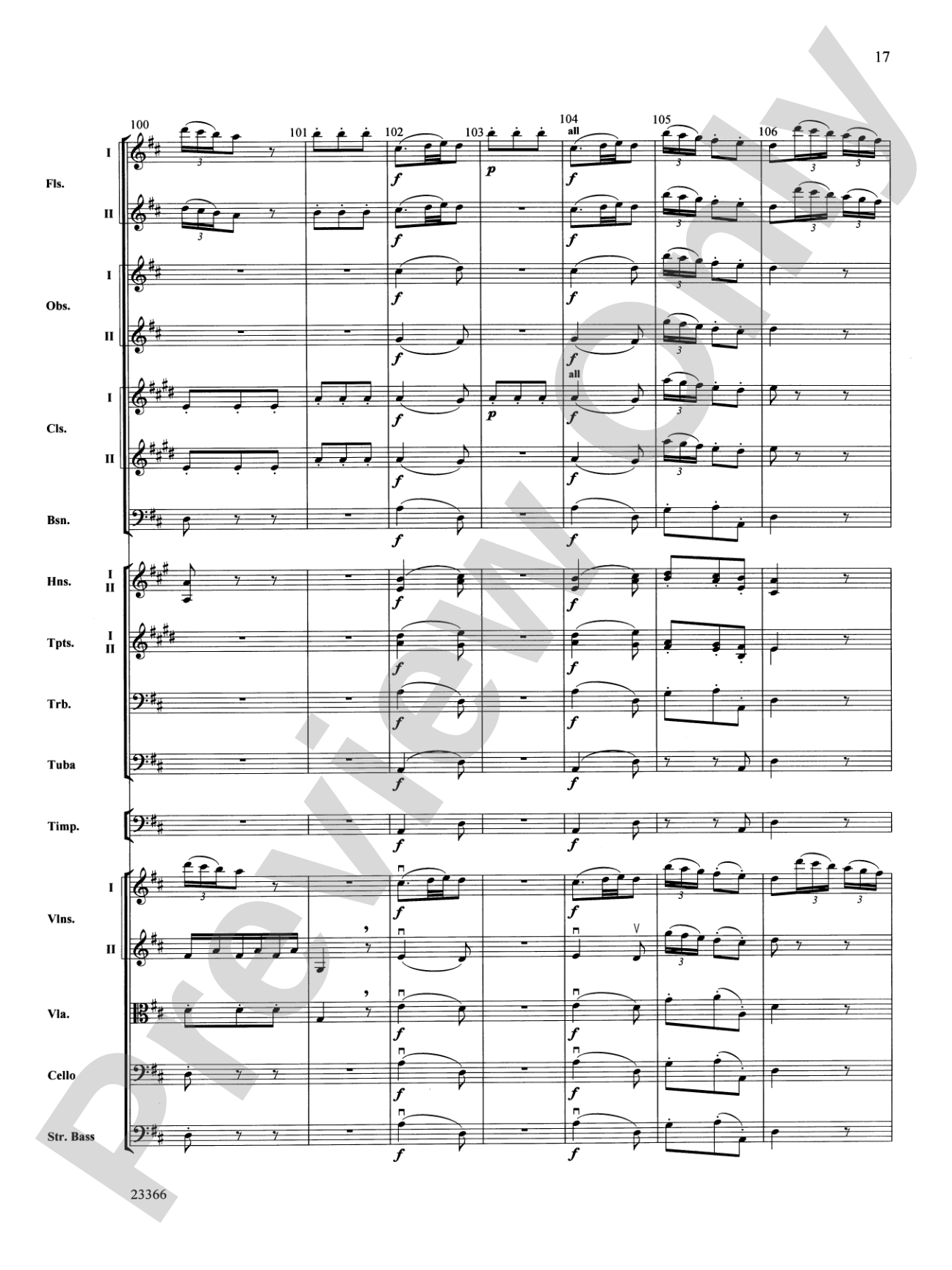Symphony No. 4 (Third Movement): Full Orchestra Conductor Score & Parts