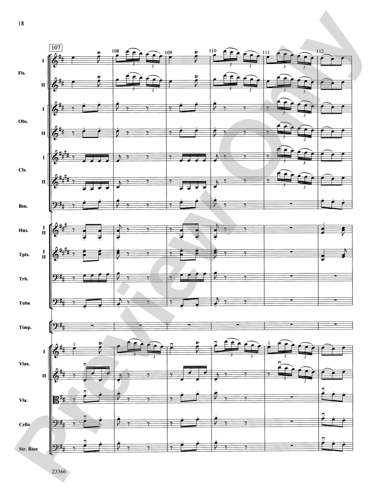 Symphony No. 4 (Third Movement): Full Orchestra Conductor Score & Parts