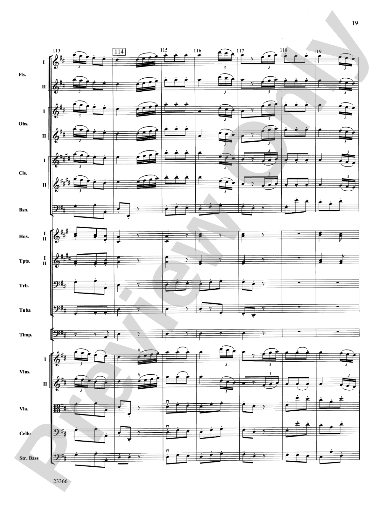 Symphony No. 4 (Third Movement): Full Orchestra Conductor Score & Parts