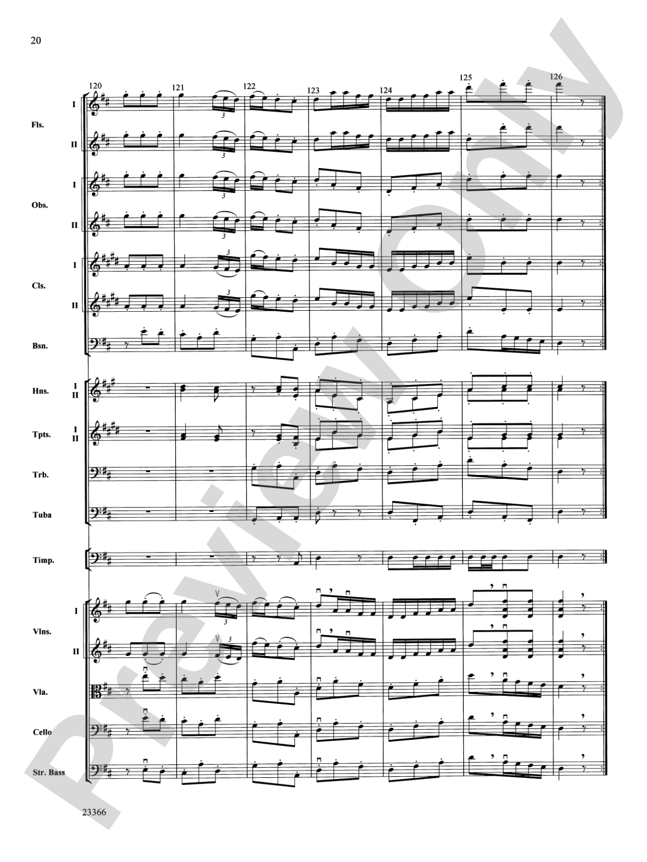 Symphony No. 4 (Third Movement): Full Orchestra Conductor Score & Parts