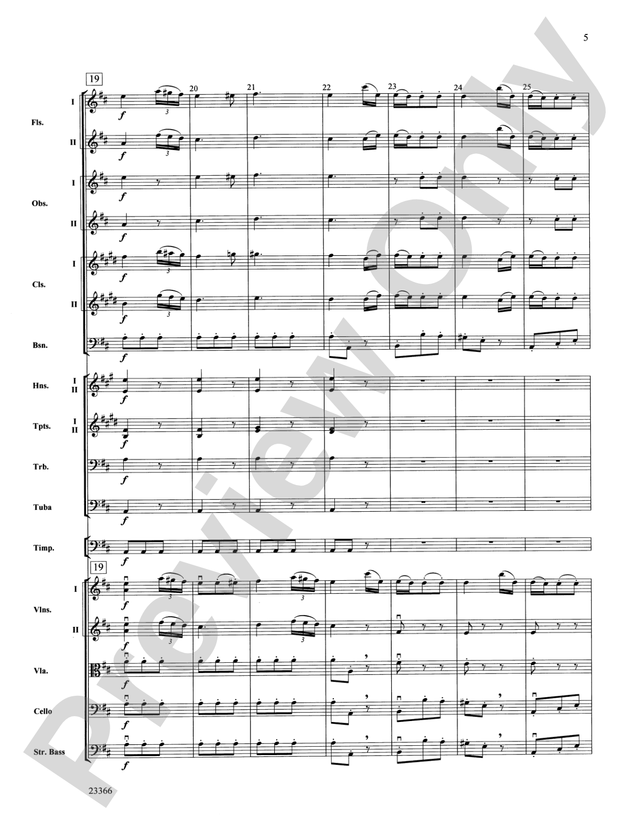 Symphony No. 4 (Third Movement): Full Orchestra Conductor Score & Parts