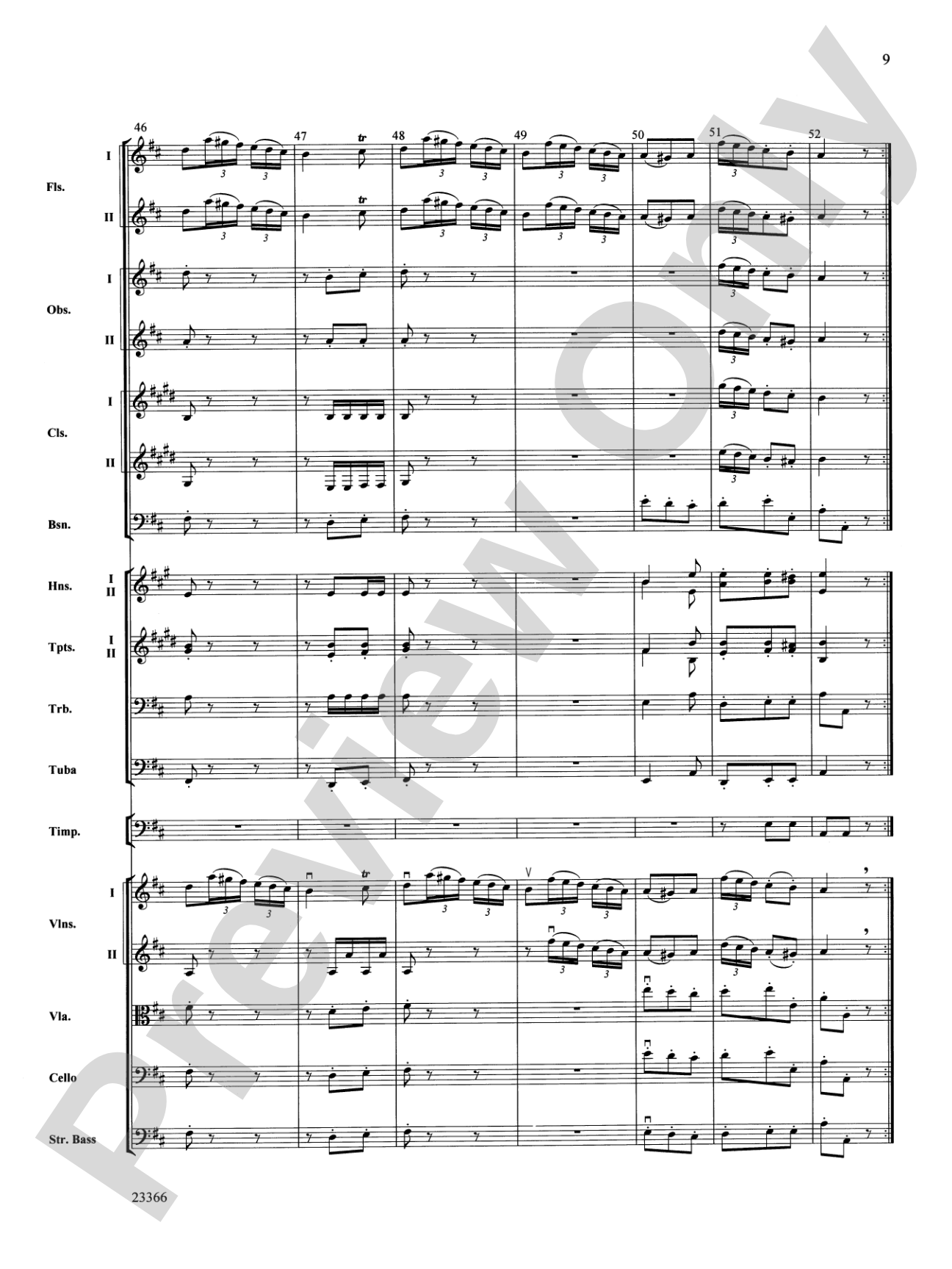 Symphony No. 4 (Third Movement): Full Orchestra Conductor Score & Parts