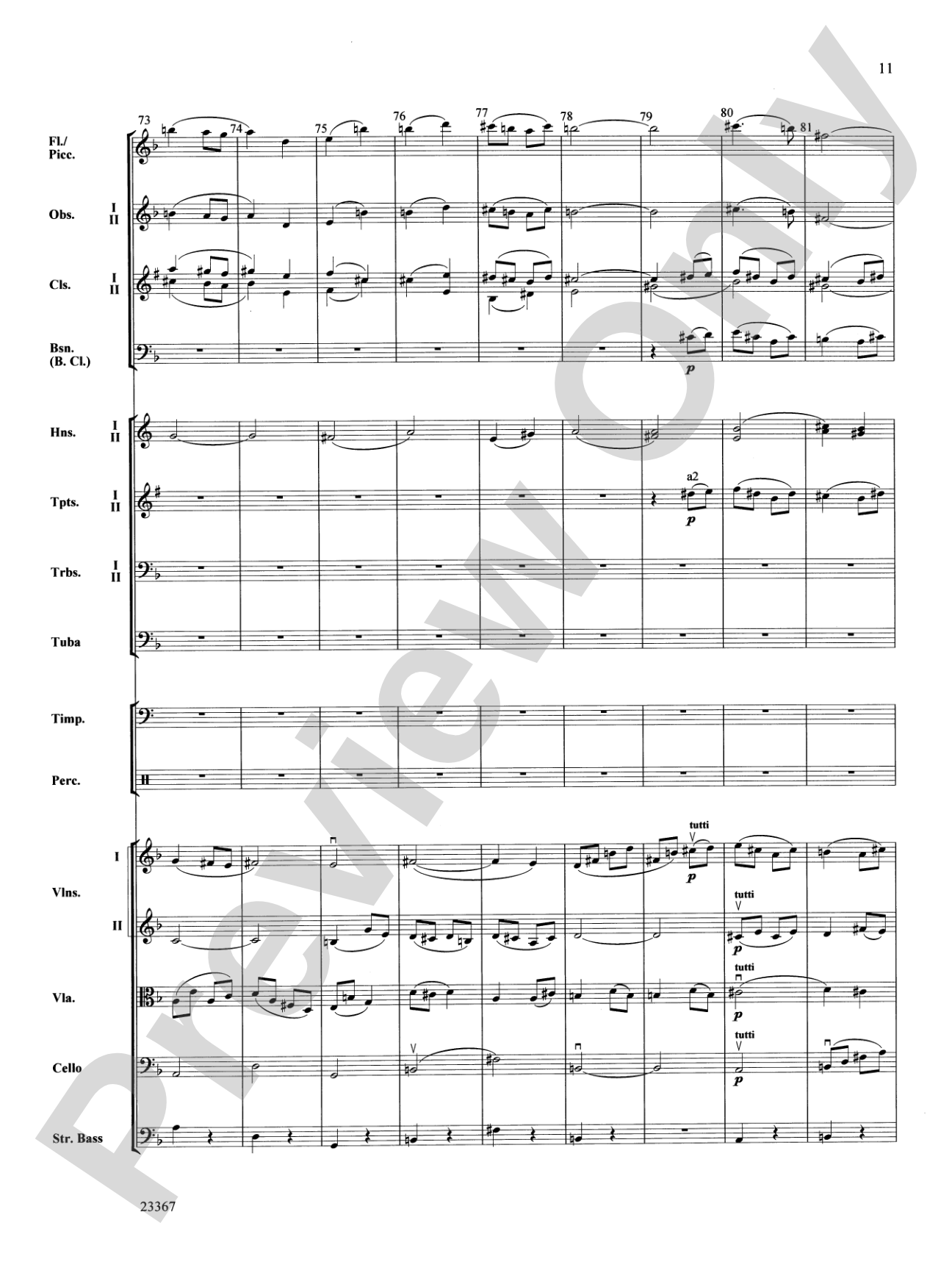 Overture to the Wasps: Full Orchestra Conductor Score & Parts