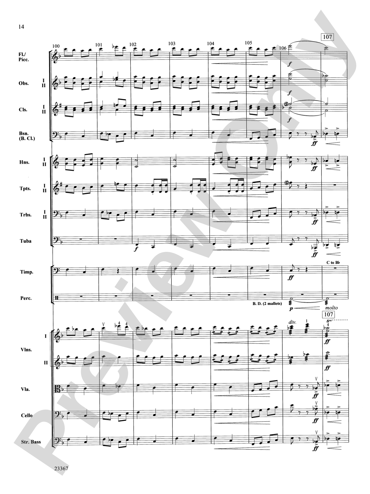 Overture to the Wasps: Full Orchestra Conductor Score & Parts