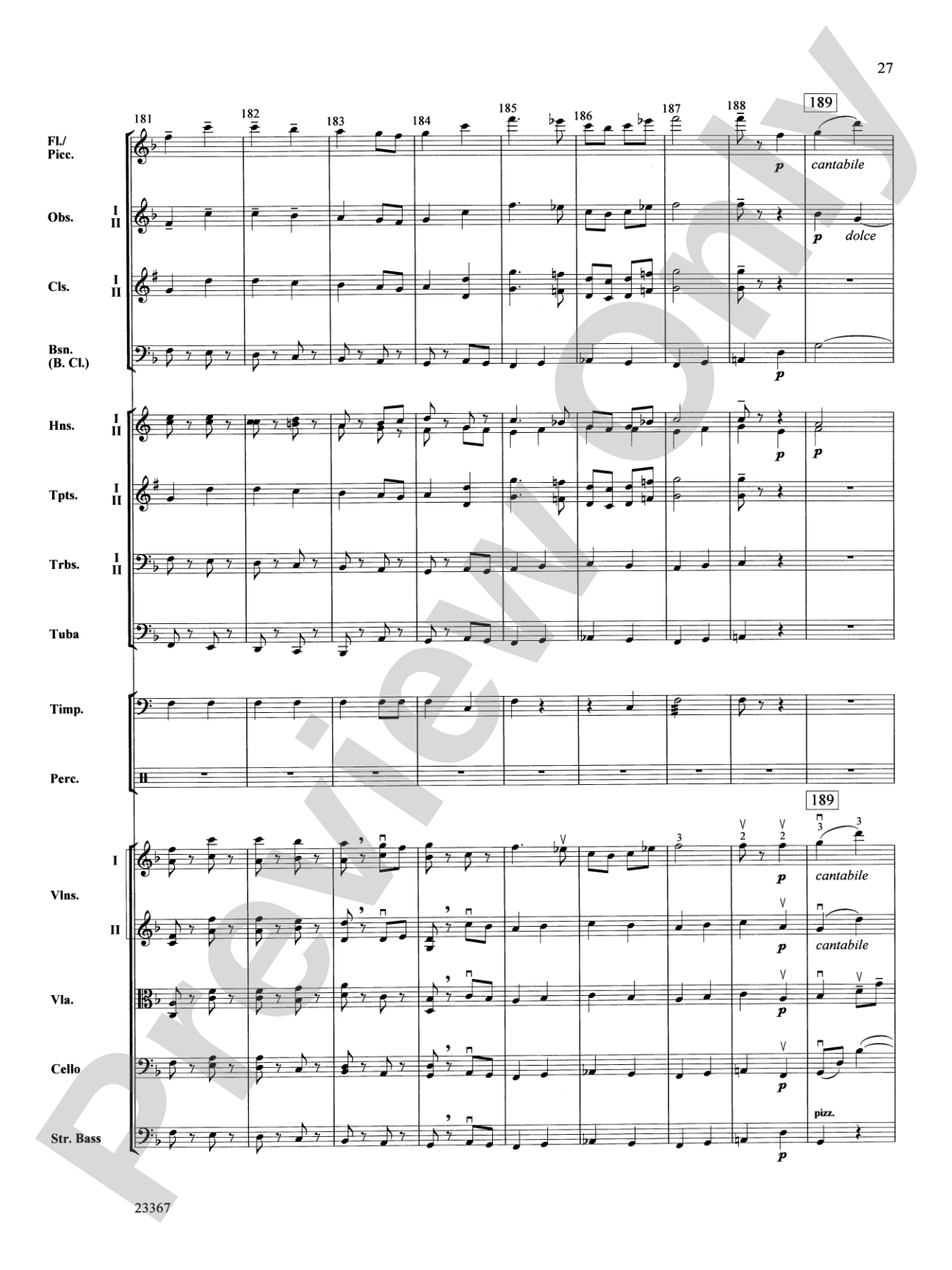 Overture to the Wasps: Full Orchestra Conductor Score & Parts