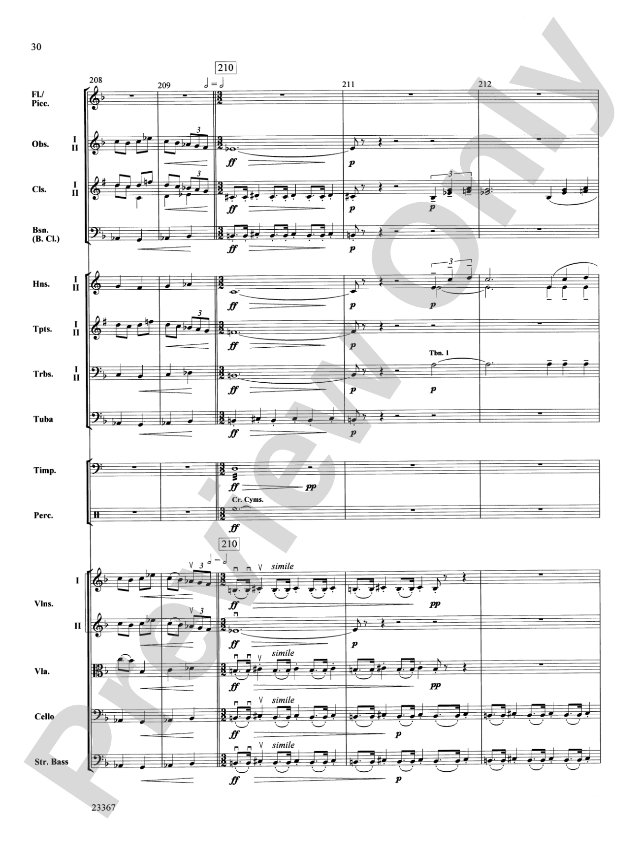 Overture to the Wasps: Full Orchestra Conductor Score & Parts
