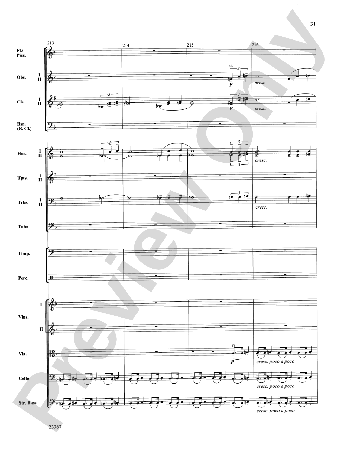 Overture to the Wasps: Full Orchestra Conductor Score & Parts