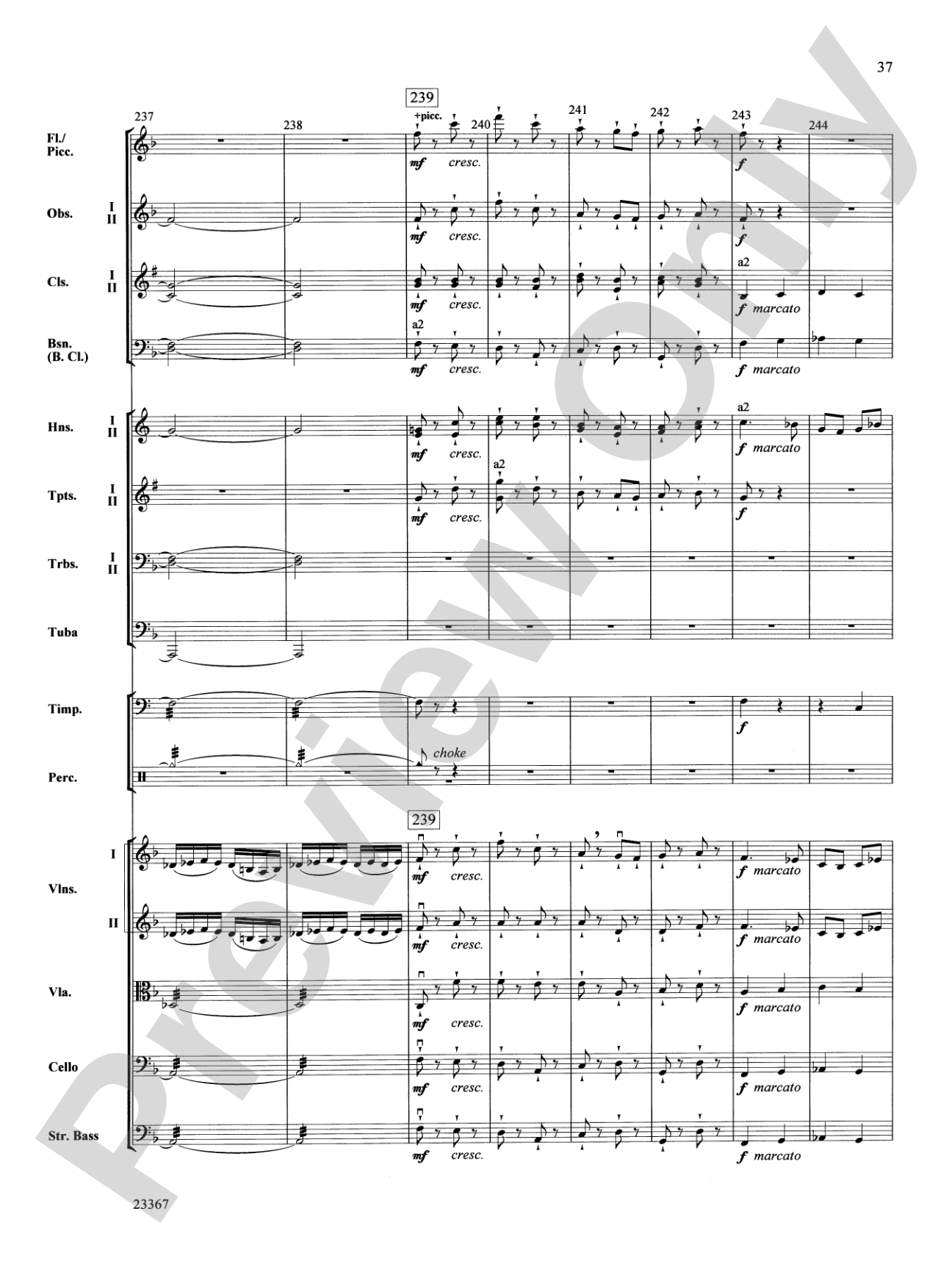 Overture to the Wasps: Full Orchestra Conductor Score & Parts