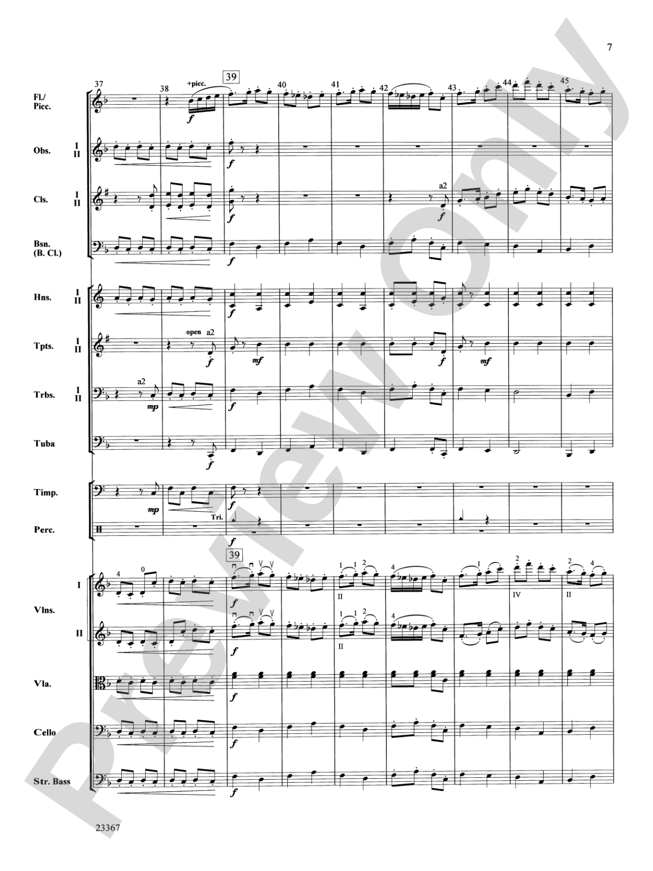 Overture to the Wasps: Full Orchestra Conductor Score & Parts