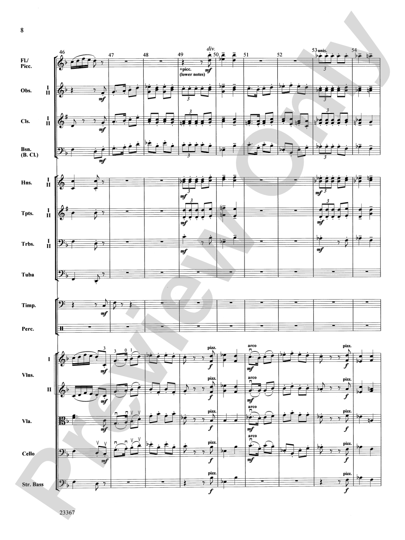Overture to the Wasps: Full Orchestra Conductor Score & Parts